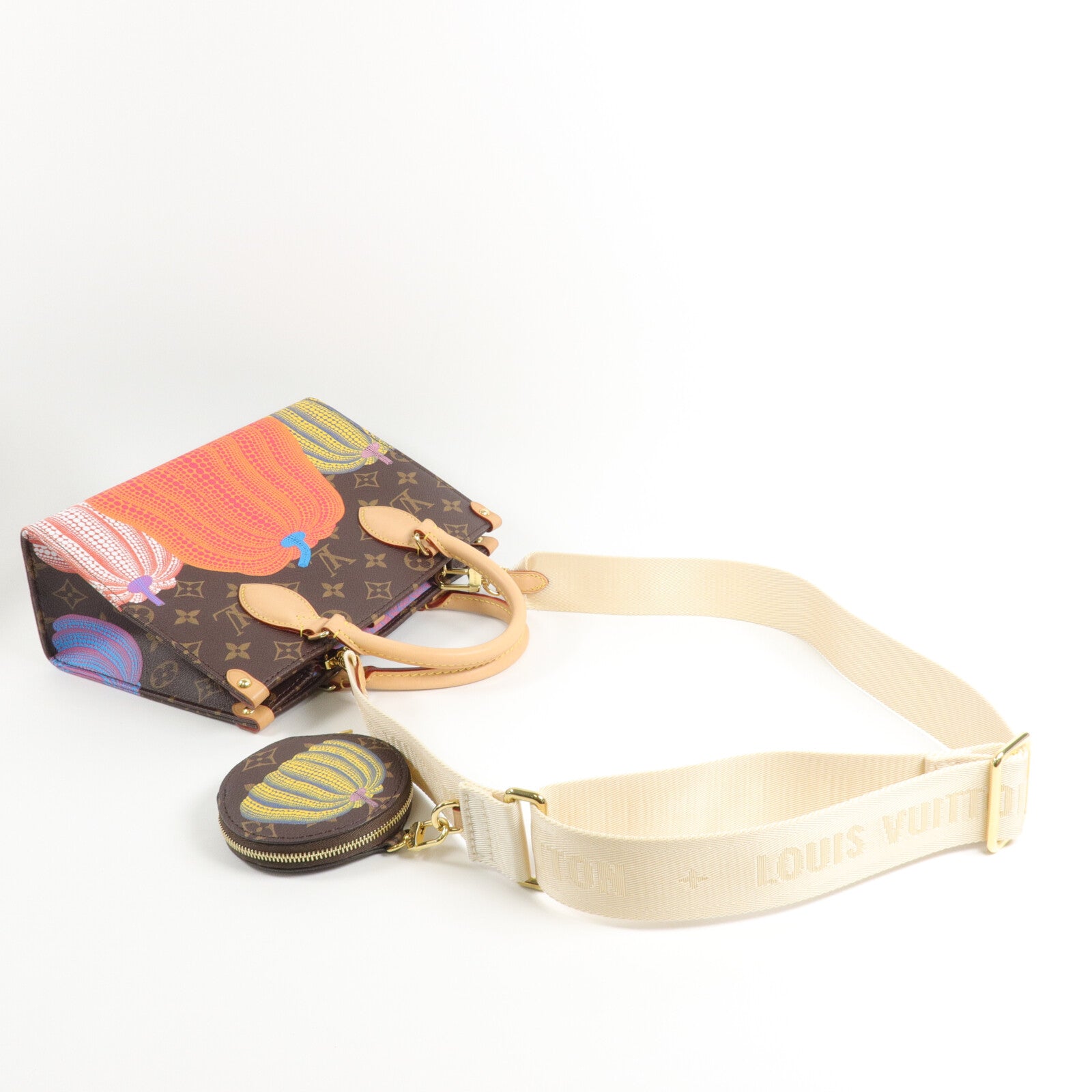 LOUIS VUITTON Monogram LV x YK OnTheGo PM手挽肩背兩用袋