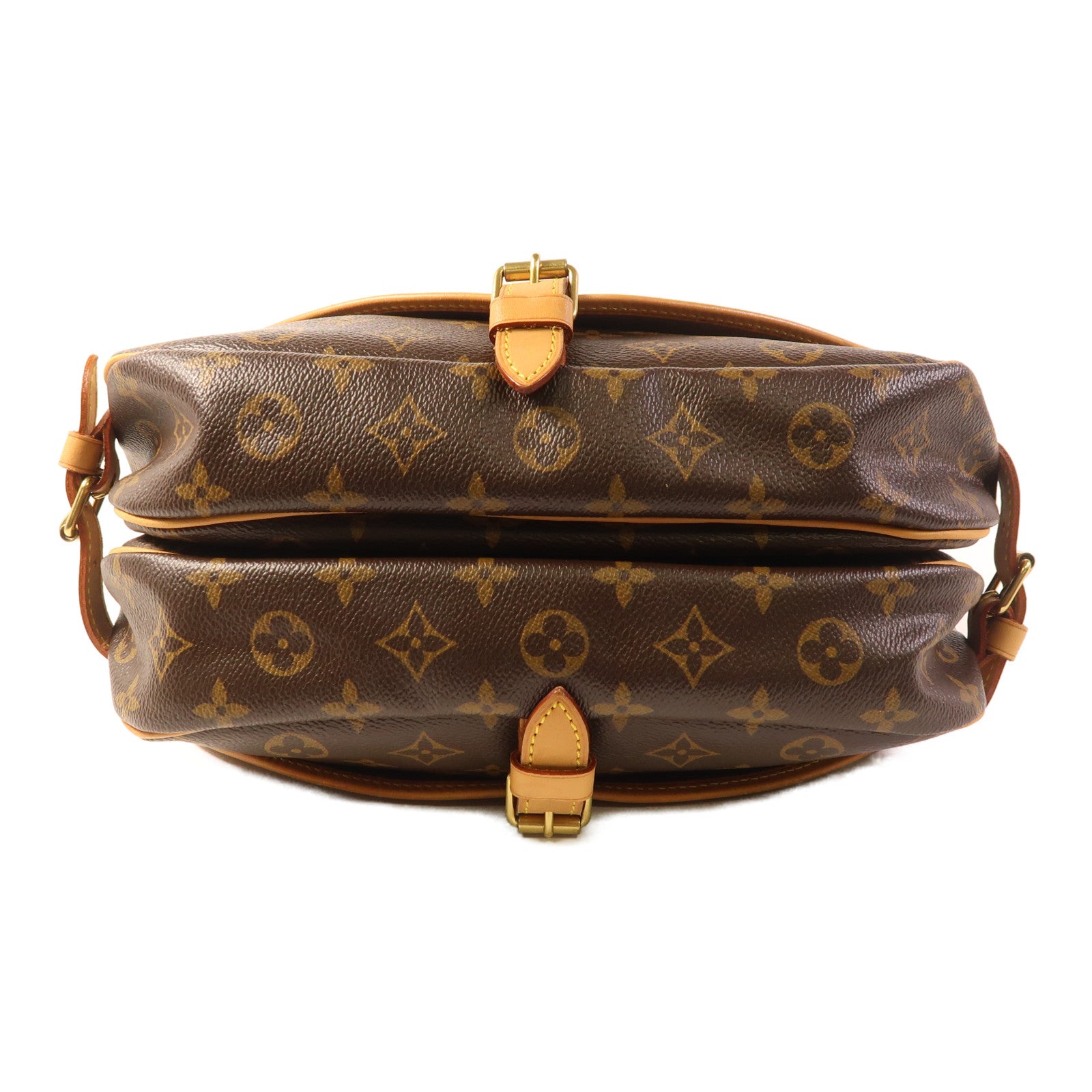 LOUIS VUITTON Monogram Saumur 30金扣肩背袋棕色