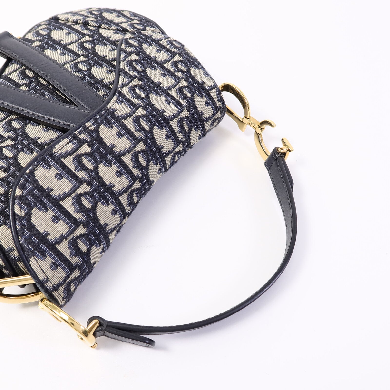 Dior 帆布Saddle Mini手挽袋