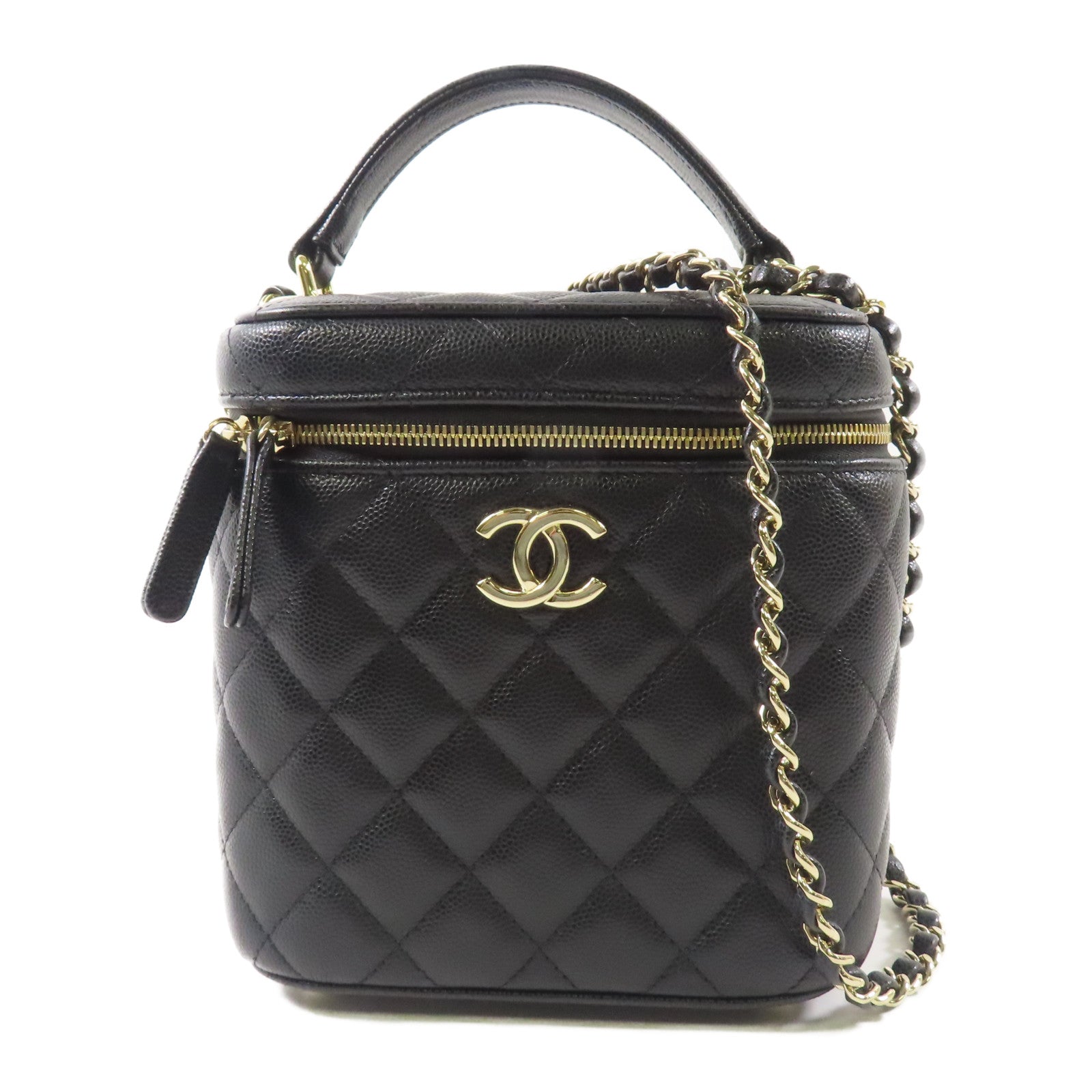 CHANEL 【激減優惠】牛皮皮革Vanity Bag手挽肩背兩用袋