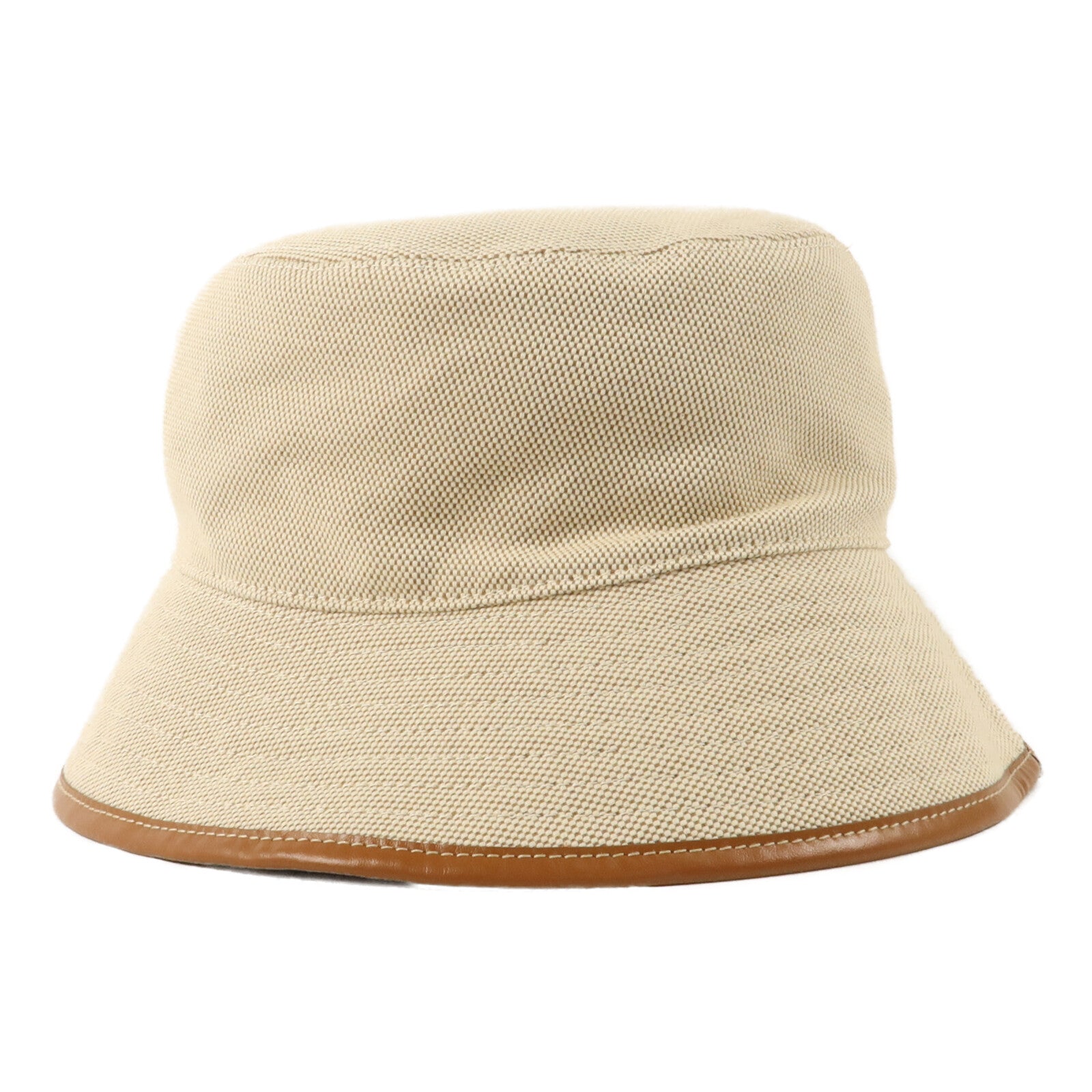 Miu Miu 帆布/牛皮皮革Bucket Hat帽子