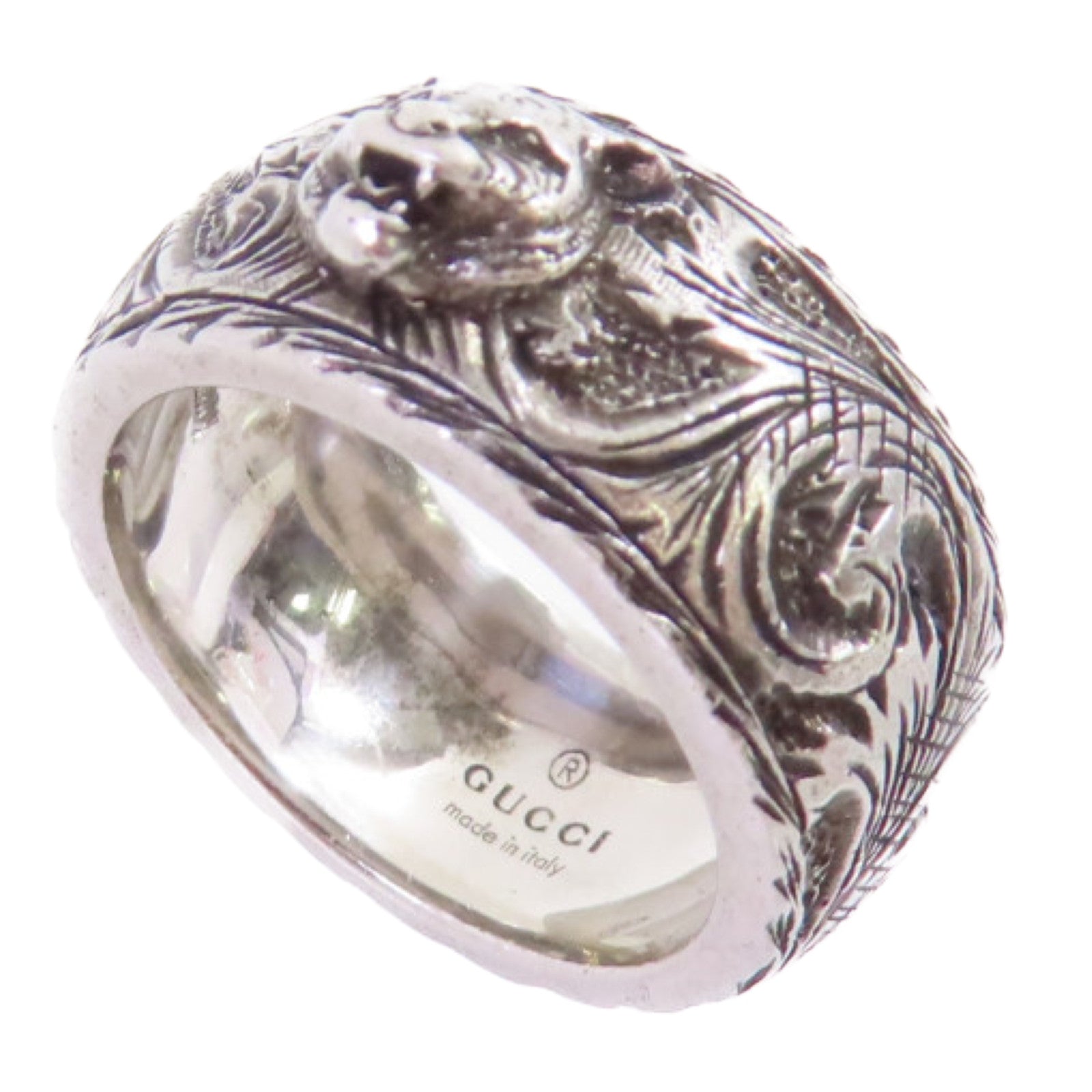 GUCCI 925純銀Arabesque Ring戒指Gucci#12/US#5.75