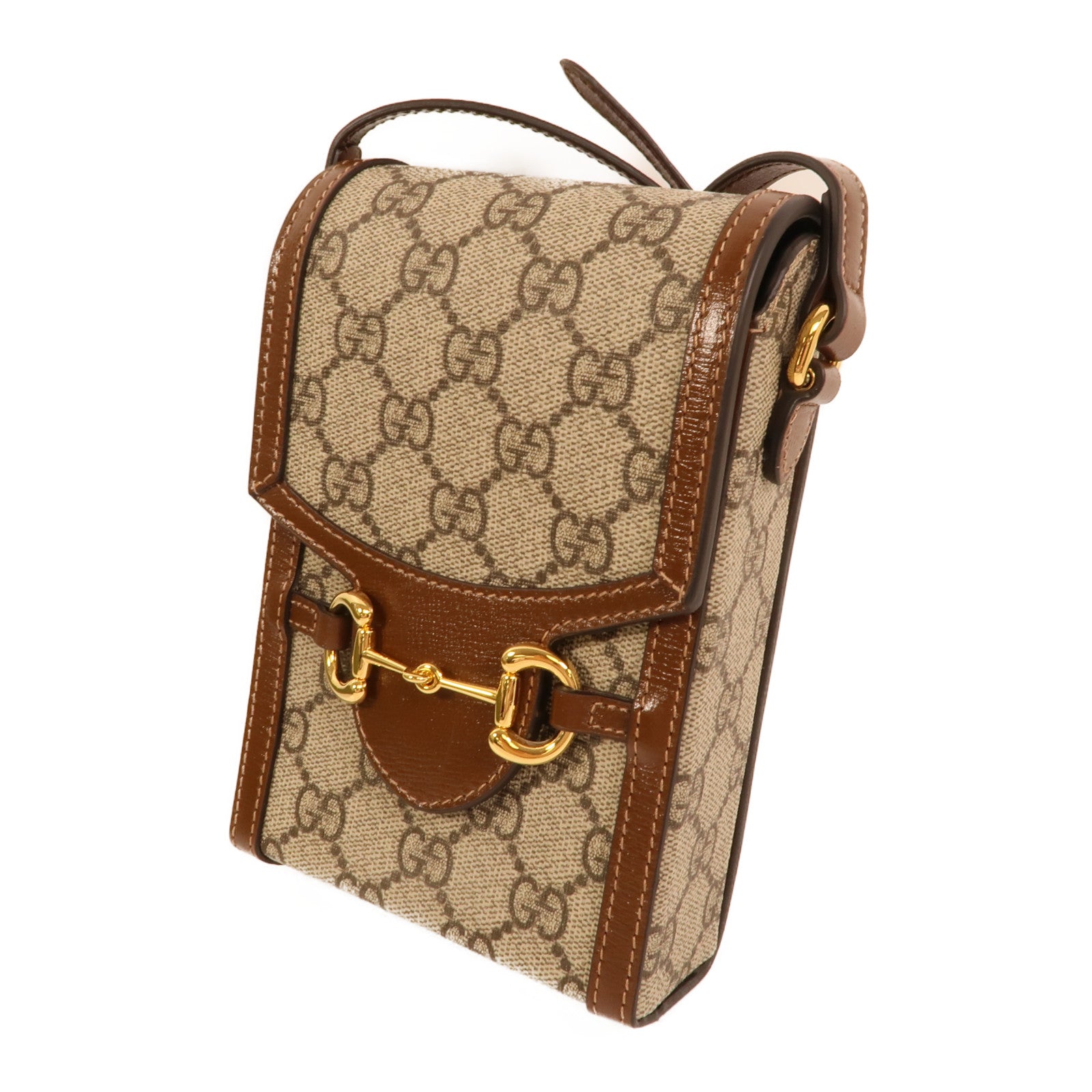 GUCCI 塗層帆布Horsebit 1955 Mini肩背袋