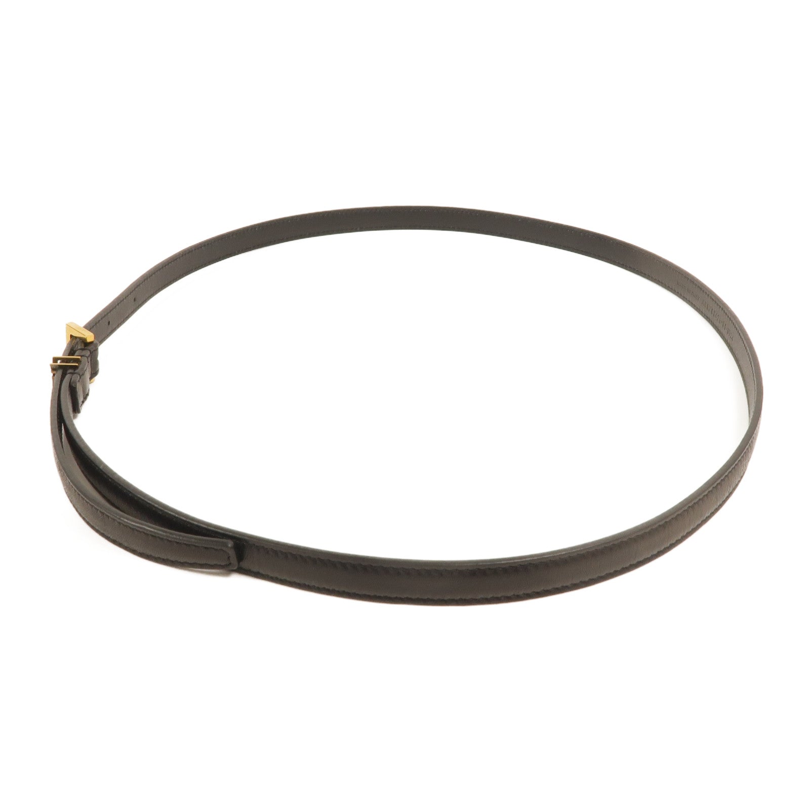 SAINT LAURENT 牛皮皮革Cassandre Extra Thin Belt皮帶