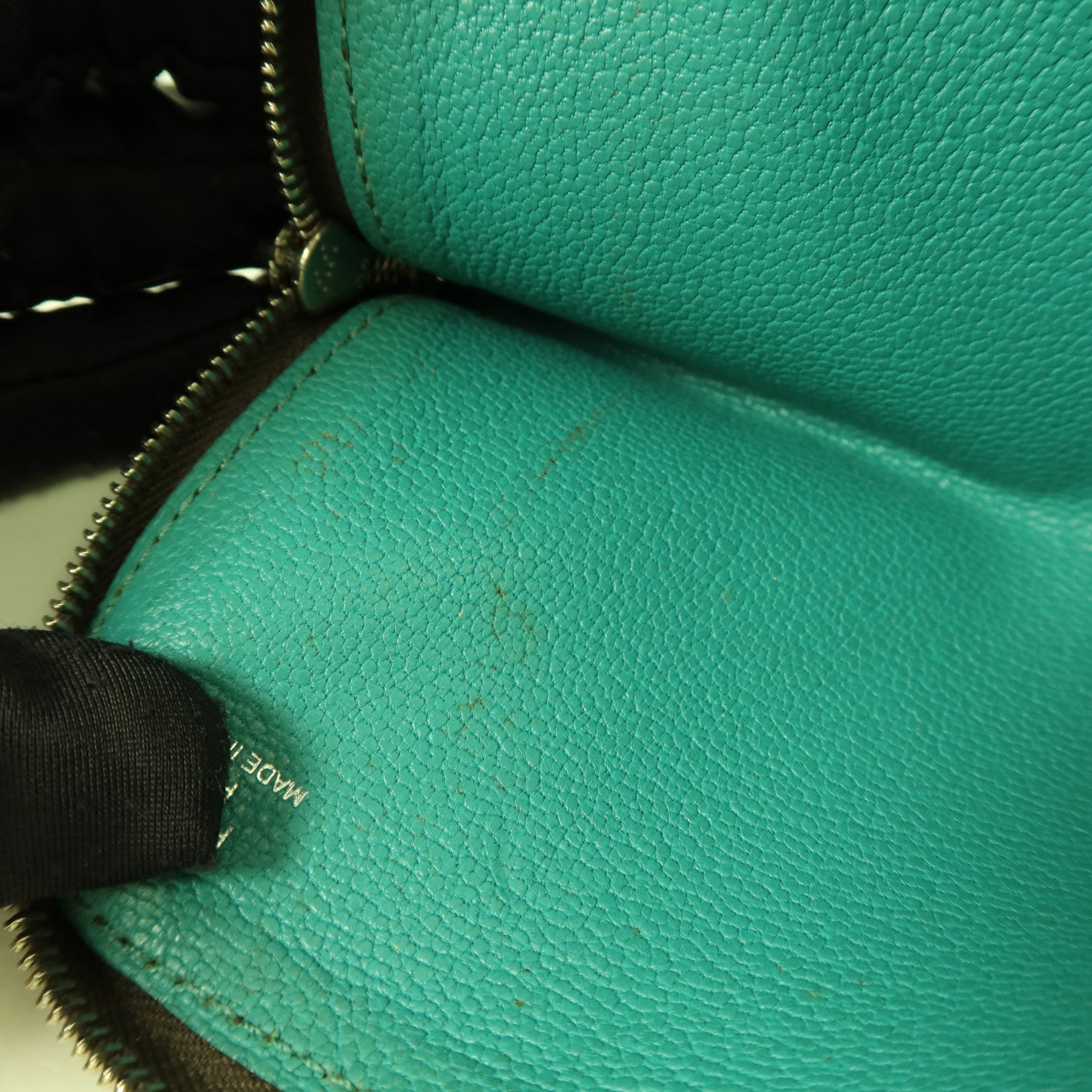 HERMES 【激減優惠】Epsom皮革Zipper Long Wallet銀扣拉鏈長錢包Bleu Paon