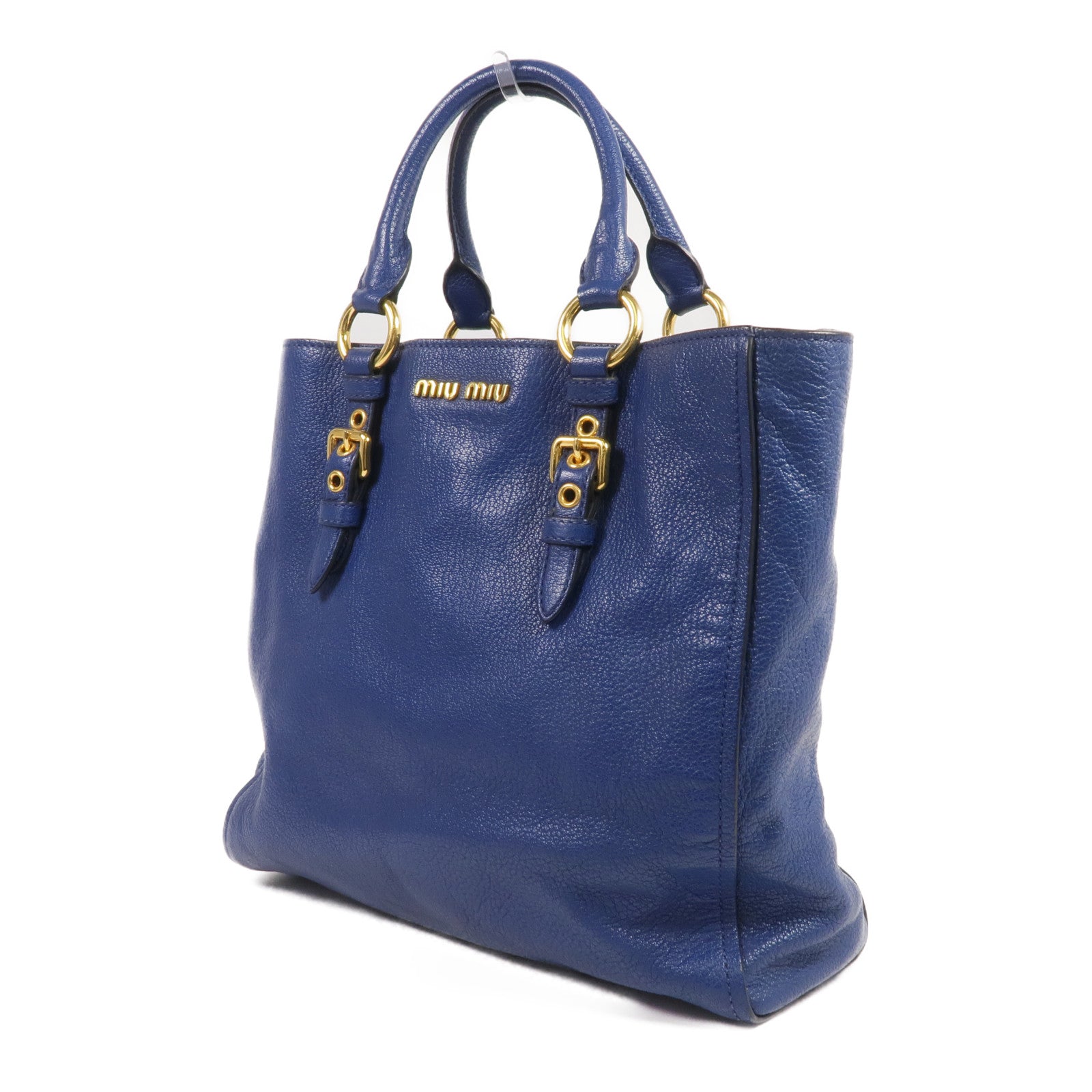 Miu Miu 牛皮皮革2 Way Shoulder金扣手挽肩背兩用袋
