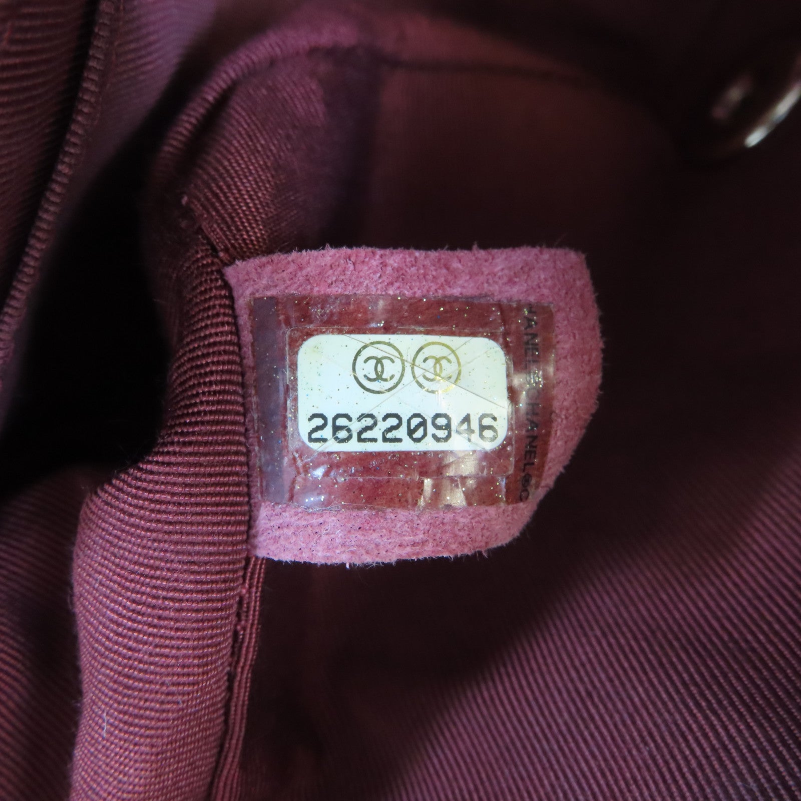 CHANEL 斜紋羊皮皮革Chain Flap Bag金扣鏈帶肩背袋紅色