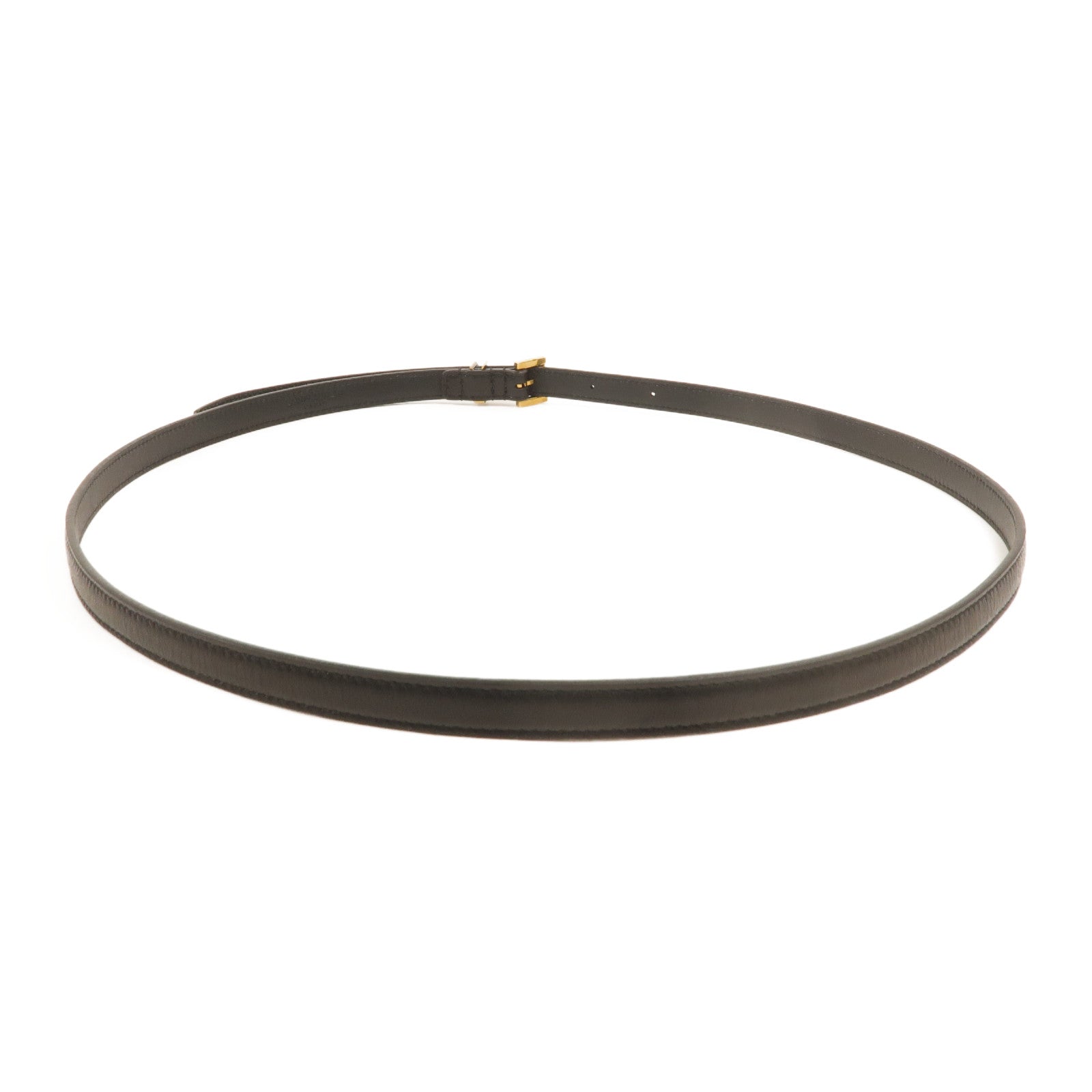 SAINT LAURENT 牛皮皮革Cassandre Extra Thin Belt皮帶