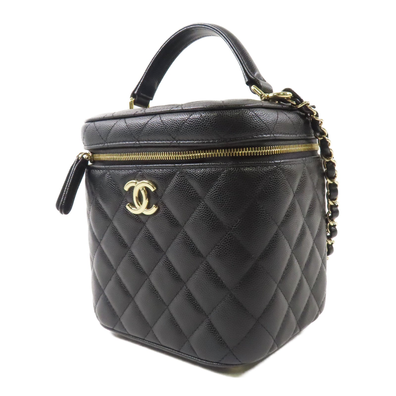 CHANEL 【激減優惠】牛皮皮革Vanity Bag手挽肩背兩用袋