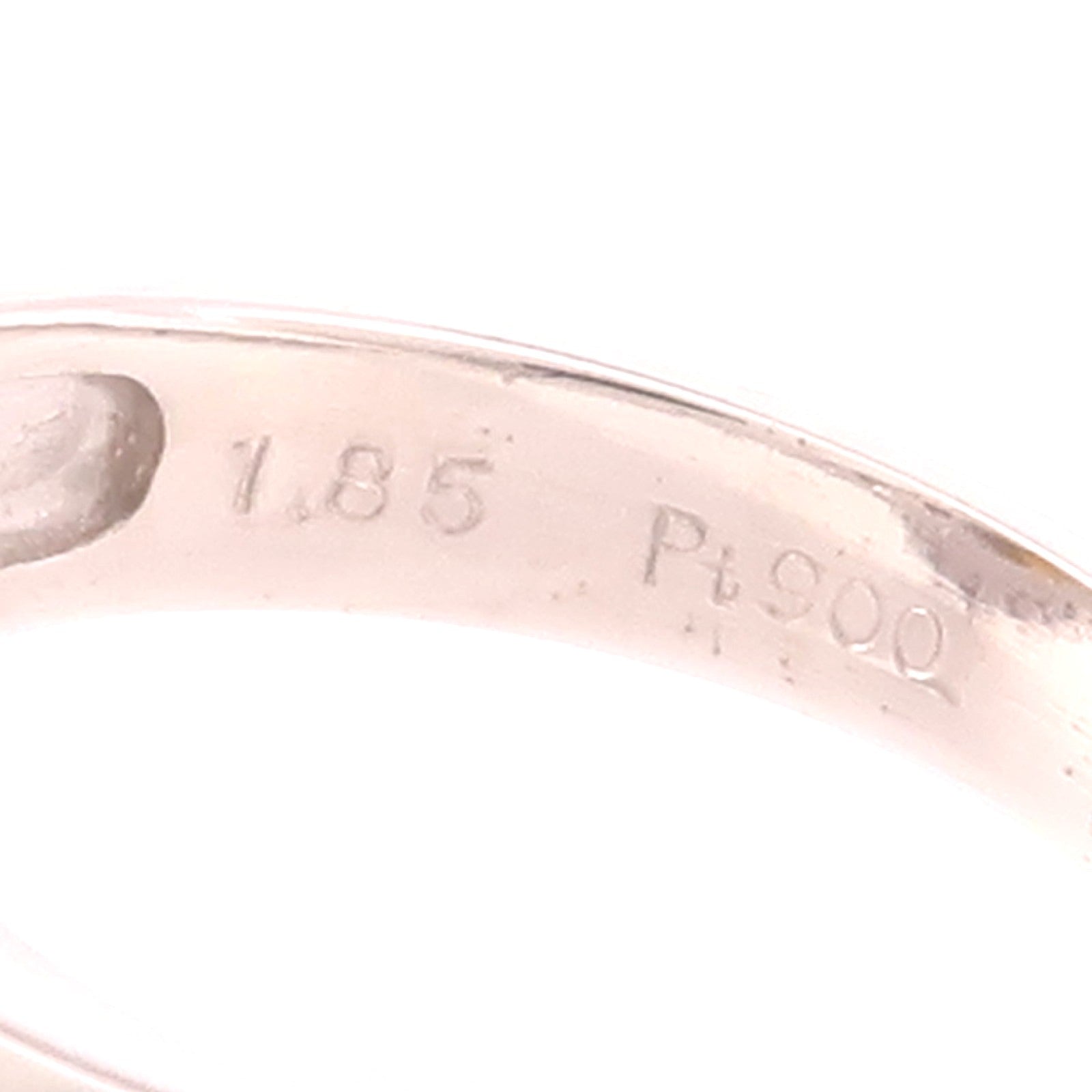 JEWELRY 【激減優惠】PT900鉑金Cat's Eye/Diamond Ring貓眼石/鑽石戒指US#5.25
