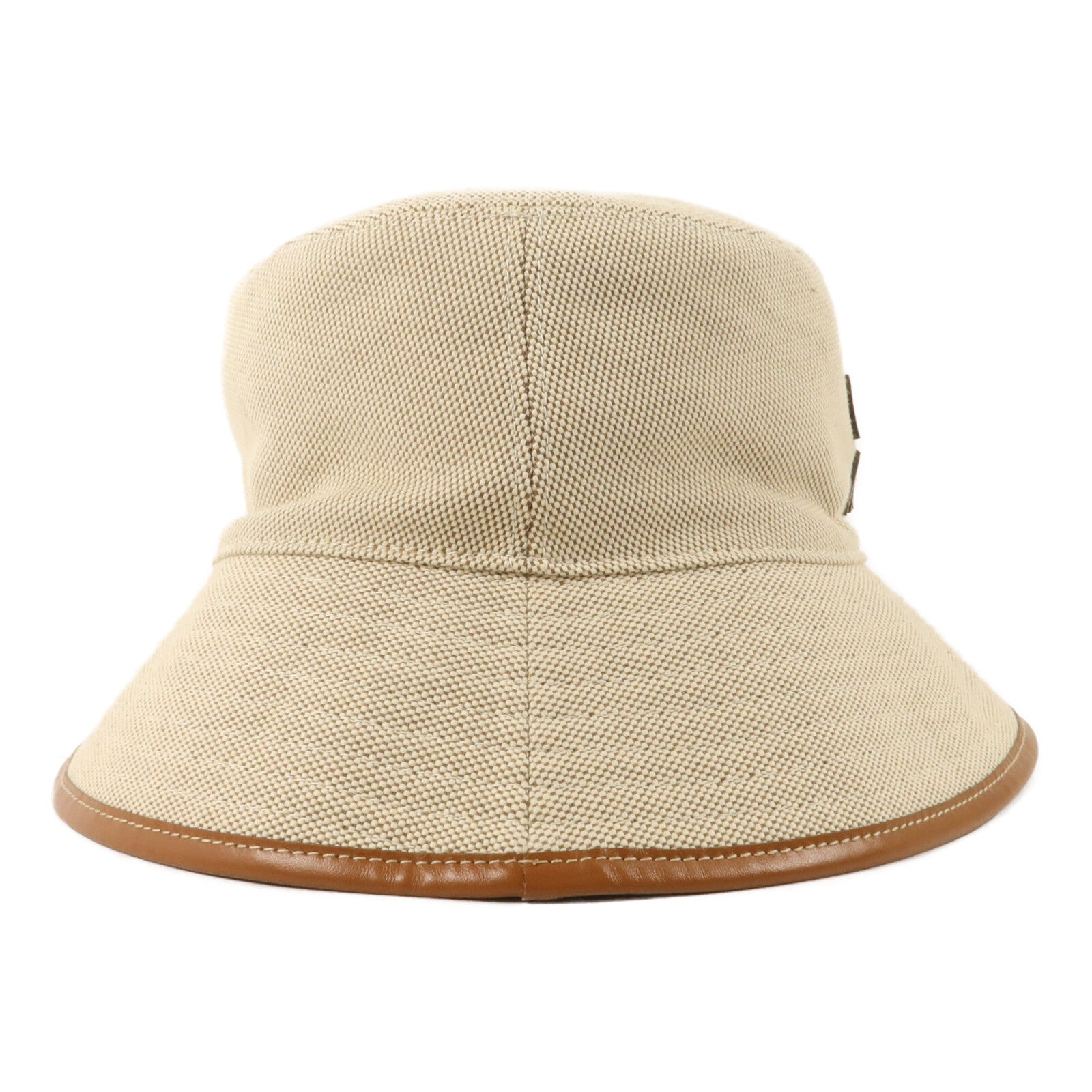 Miu Miu 帆布/牛皮皮革Bucket Hat帽子