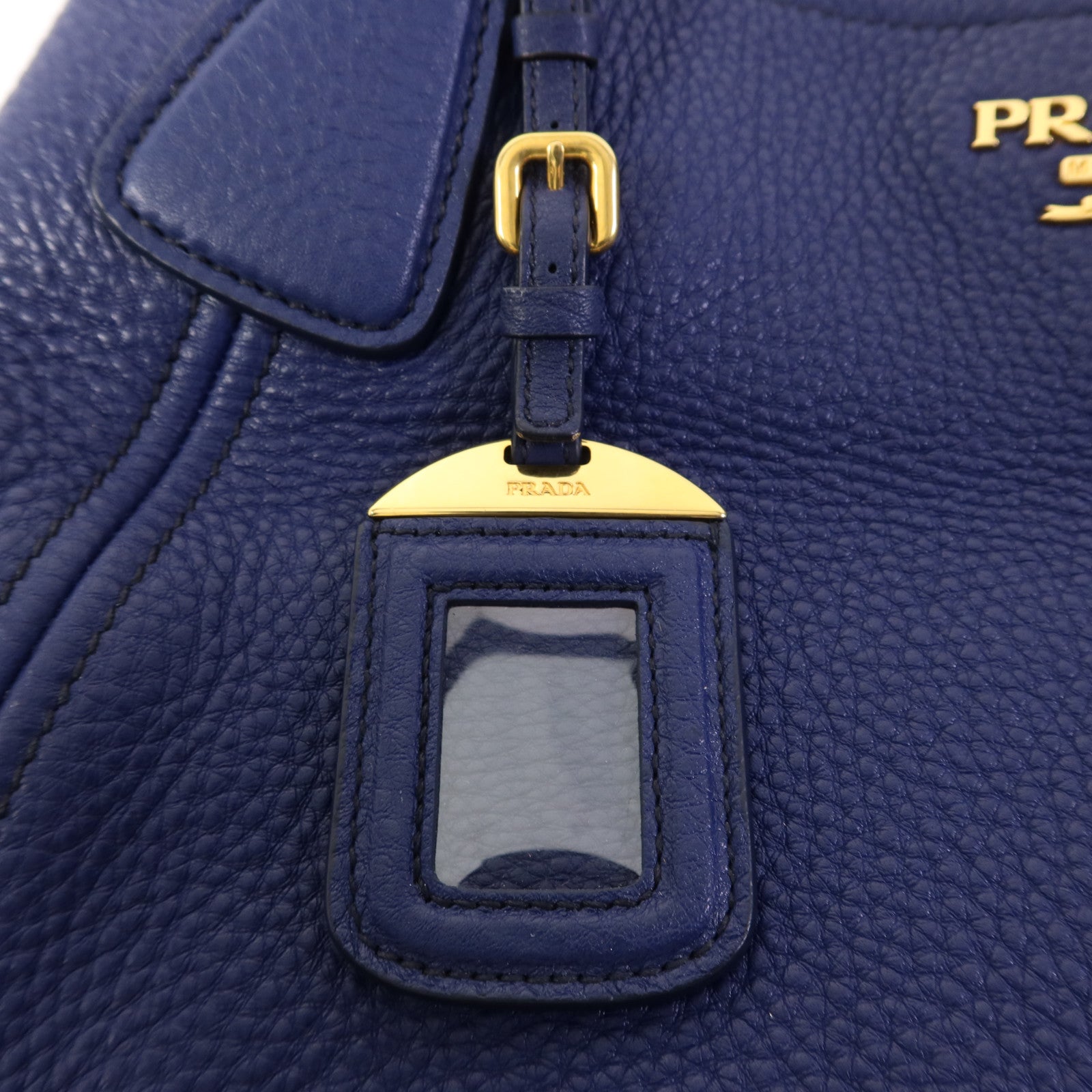 PRADA 牛皮皮革2 Way Shoulder Bag金扣手挽肩背兩用袋