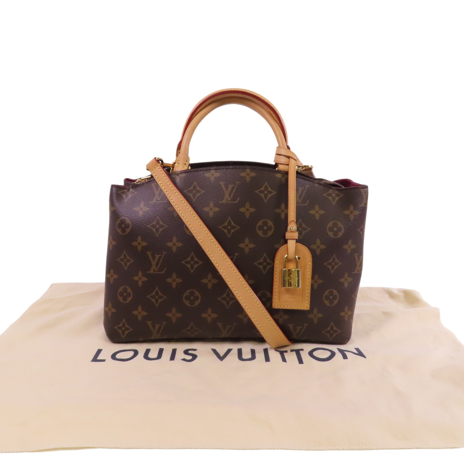 LOUIS VUITTON Monogram Petit Palais金扣手挽肩背兩用袋