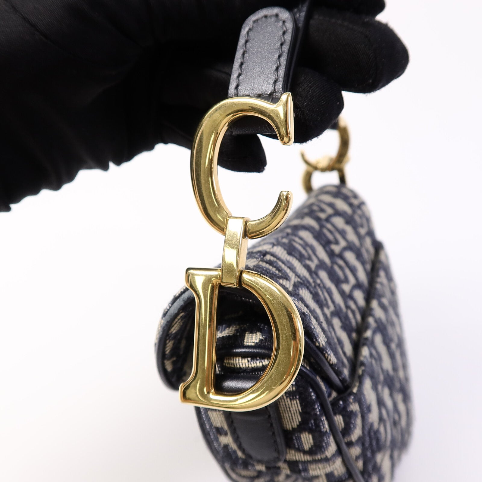 Dior 帆布Saddle Mini手挽袋