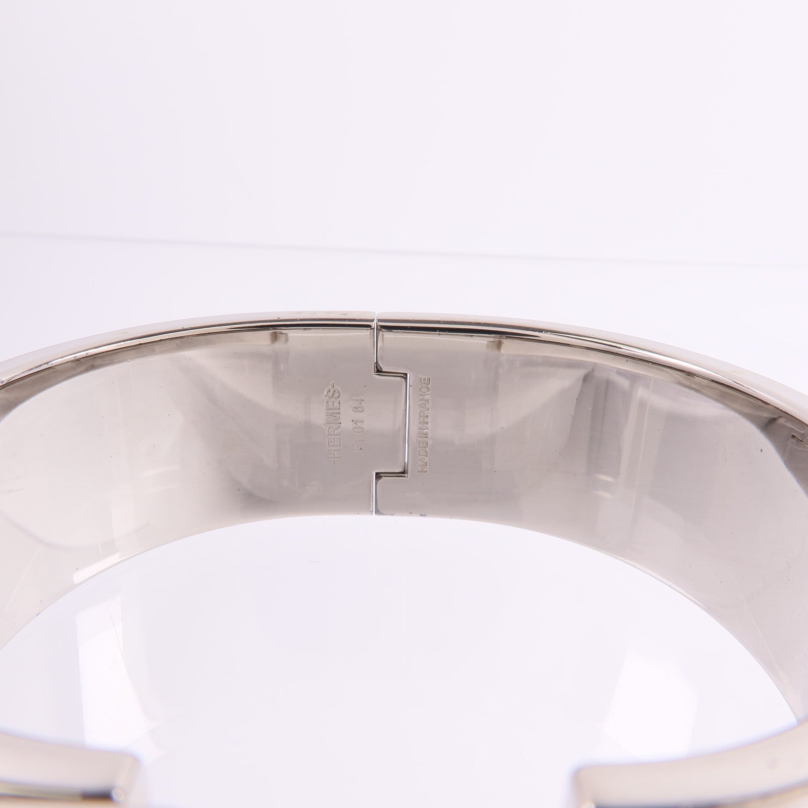 HERMES 金屬/琺瑯Clic Clac H Bracelet手鐲Bleu Polaire
