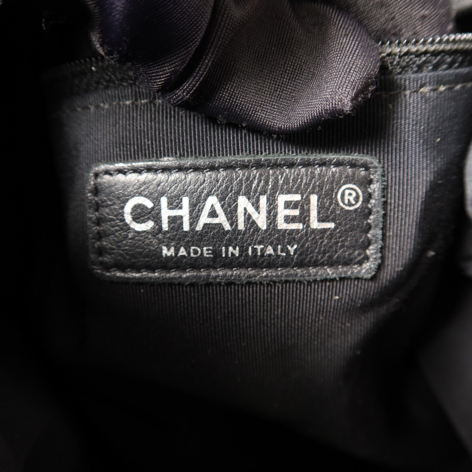 CHANEL 羊皮皮革Shoulder Bag銀扣肩背袋