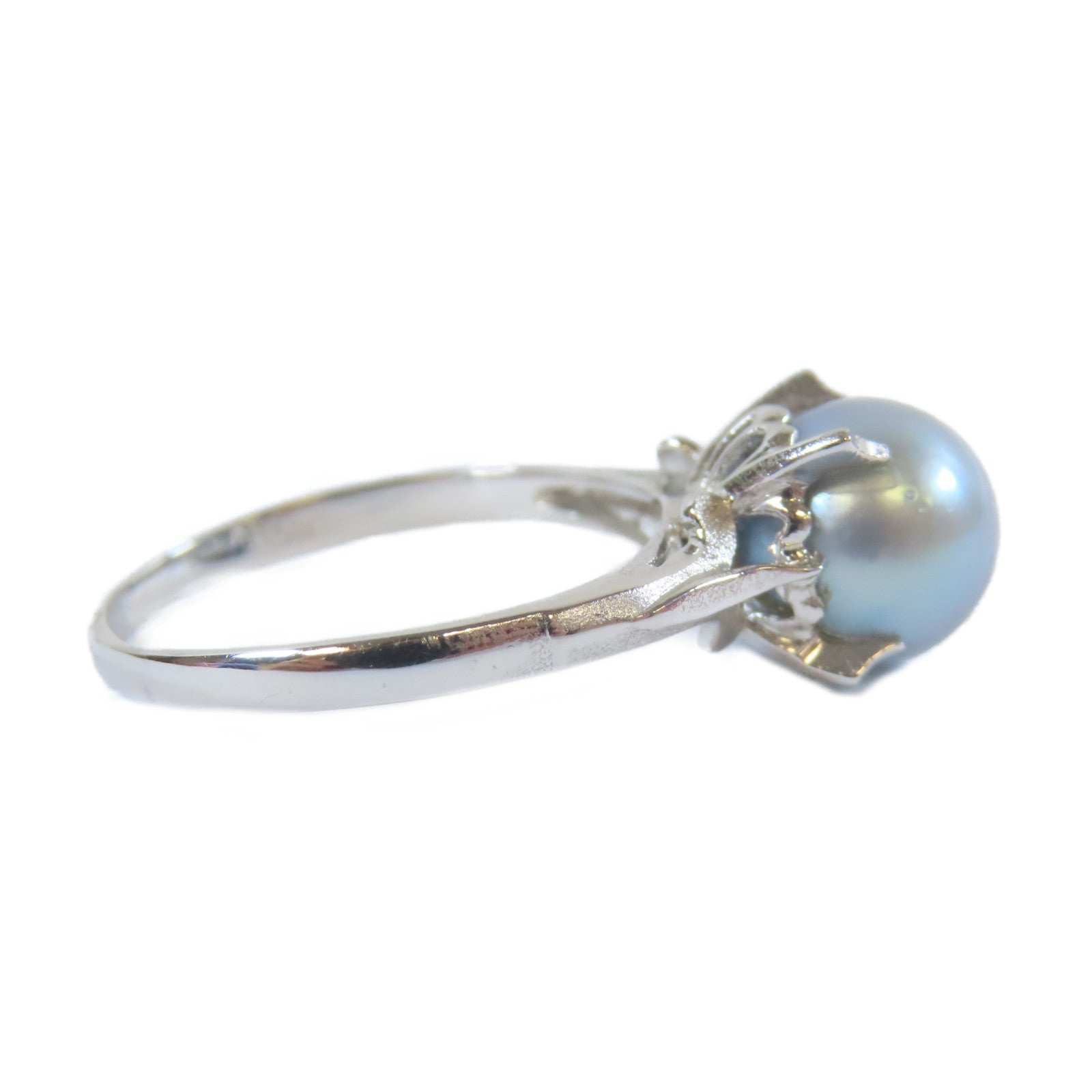 JEWELRY 【激減優惠】14K白金Pearl Ring2.6g珍珠戒指US#7