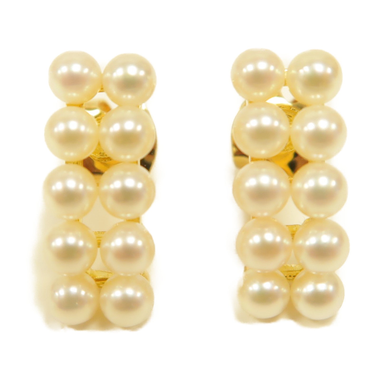 MIKIMOTO 珍珠/18K黃金Earrings耳環金色