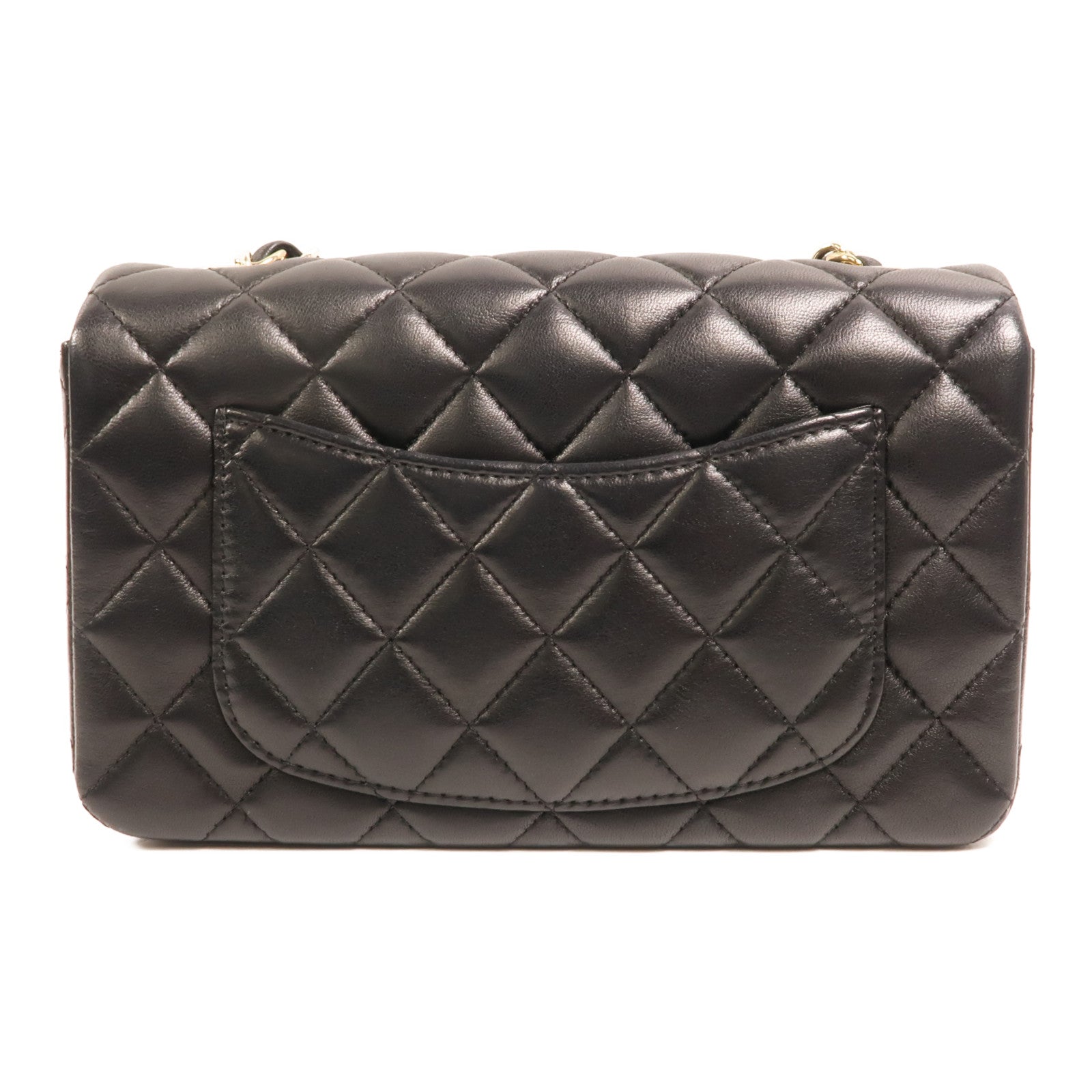 CHANEL 羊皮皮革Classic 20金扣鏈帶肩背袋
