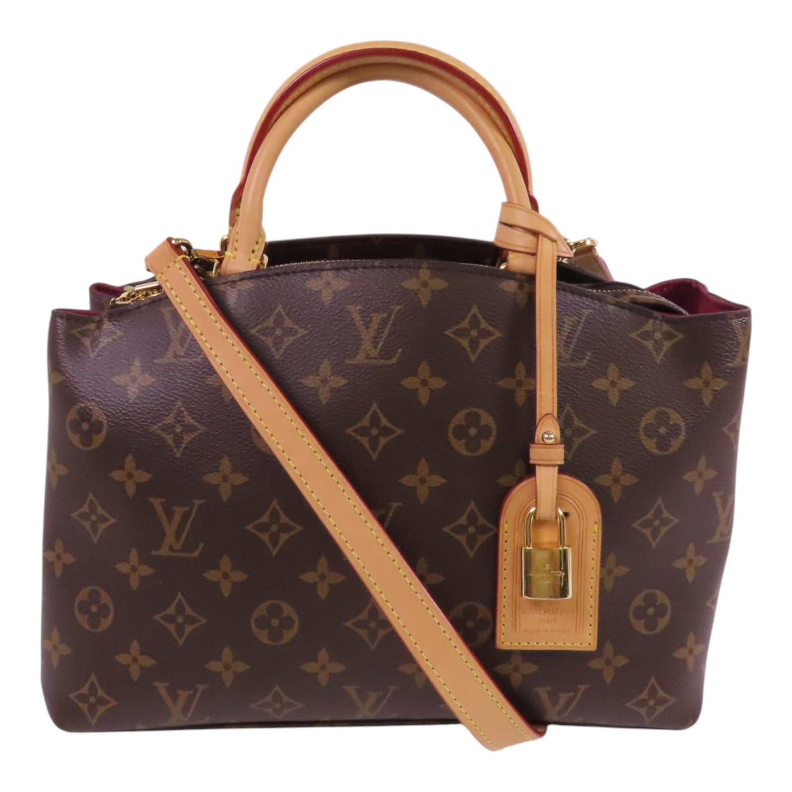 LOUIS VUITTON Monogram Petit Palais金扣手挽肩背兩用袋