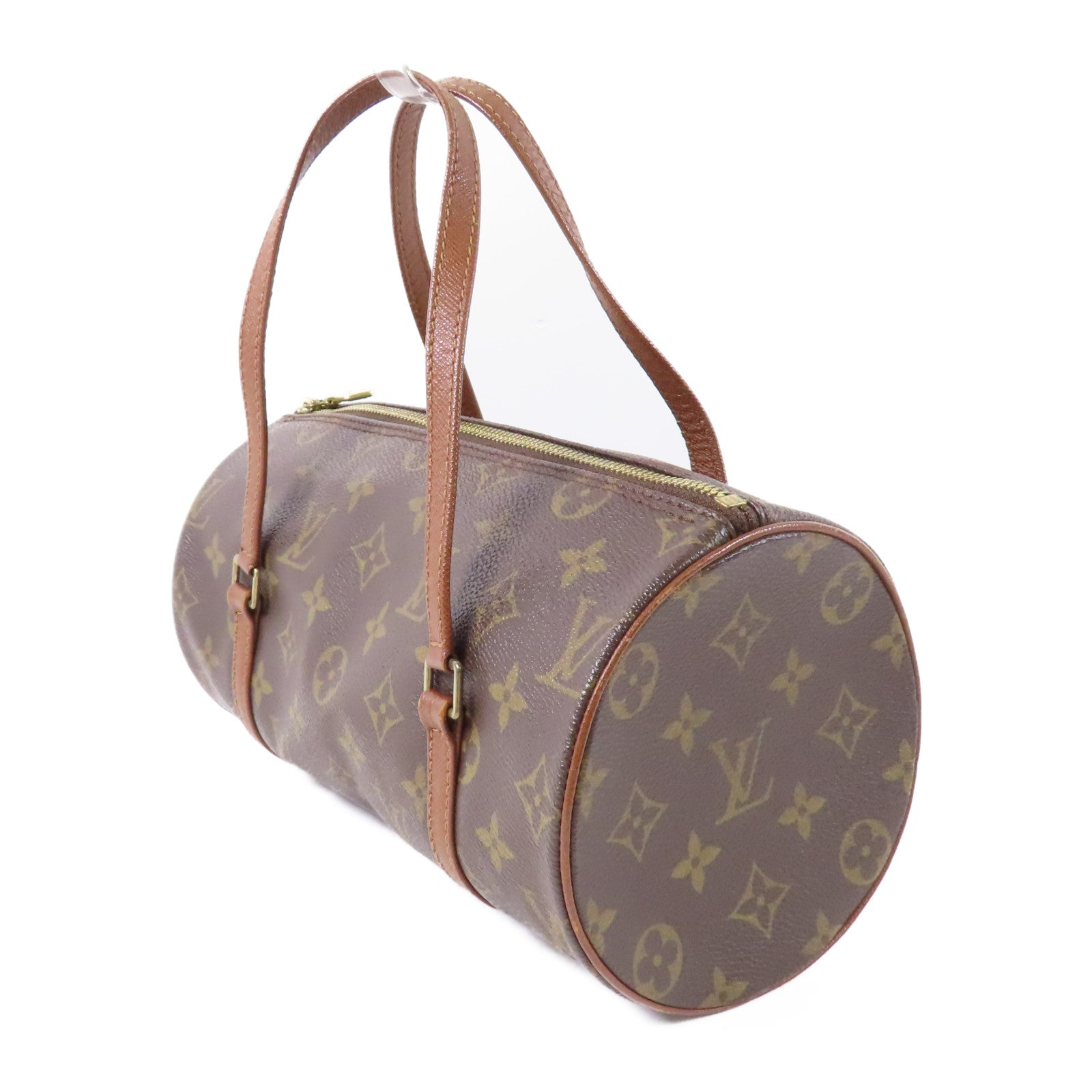 LOUIS VUITTON Monogram Papillon金扣手挽袋