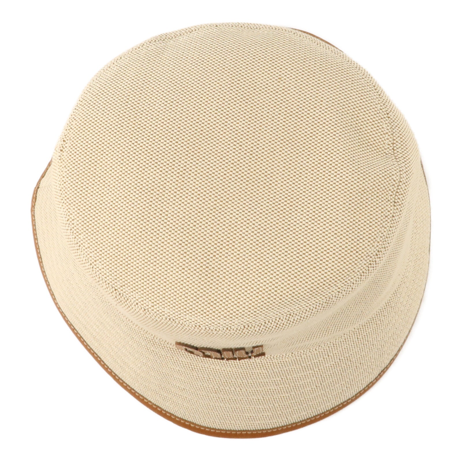 Miu Miu 帆布/牛皮皮革Bucket Hat帽子