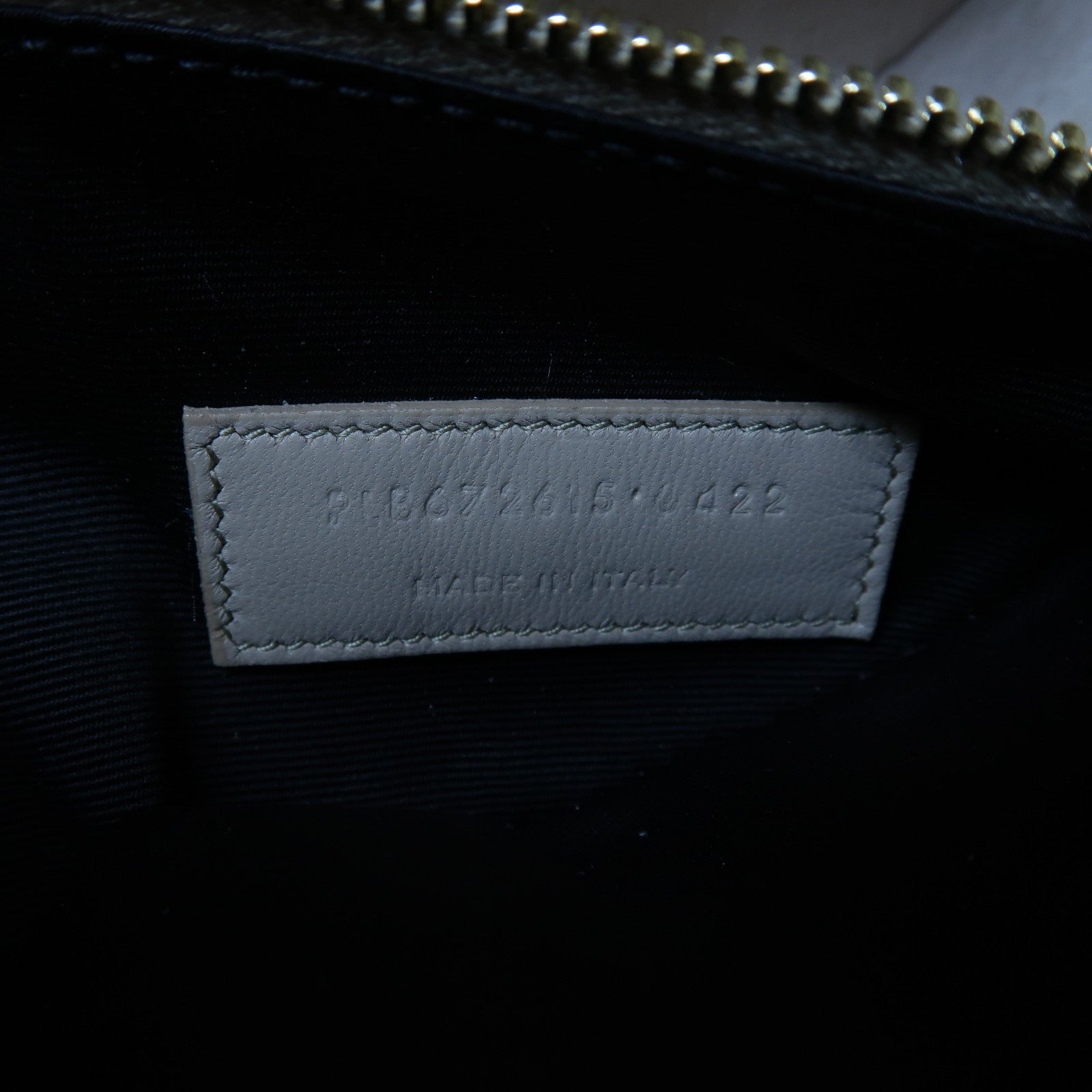 SAINT LAURENT 牛皮皮革Le Fermoir金扣肩背袋白色