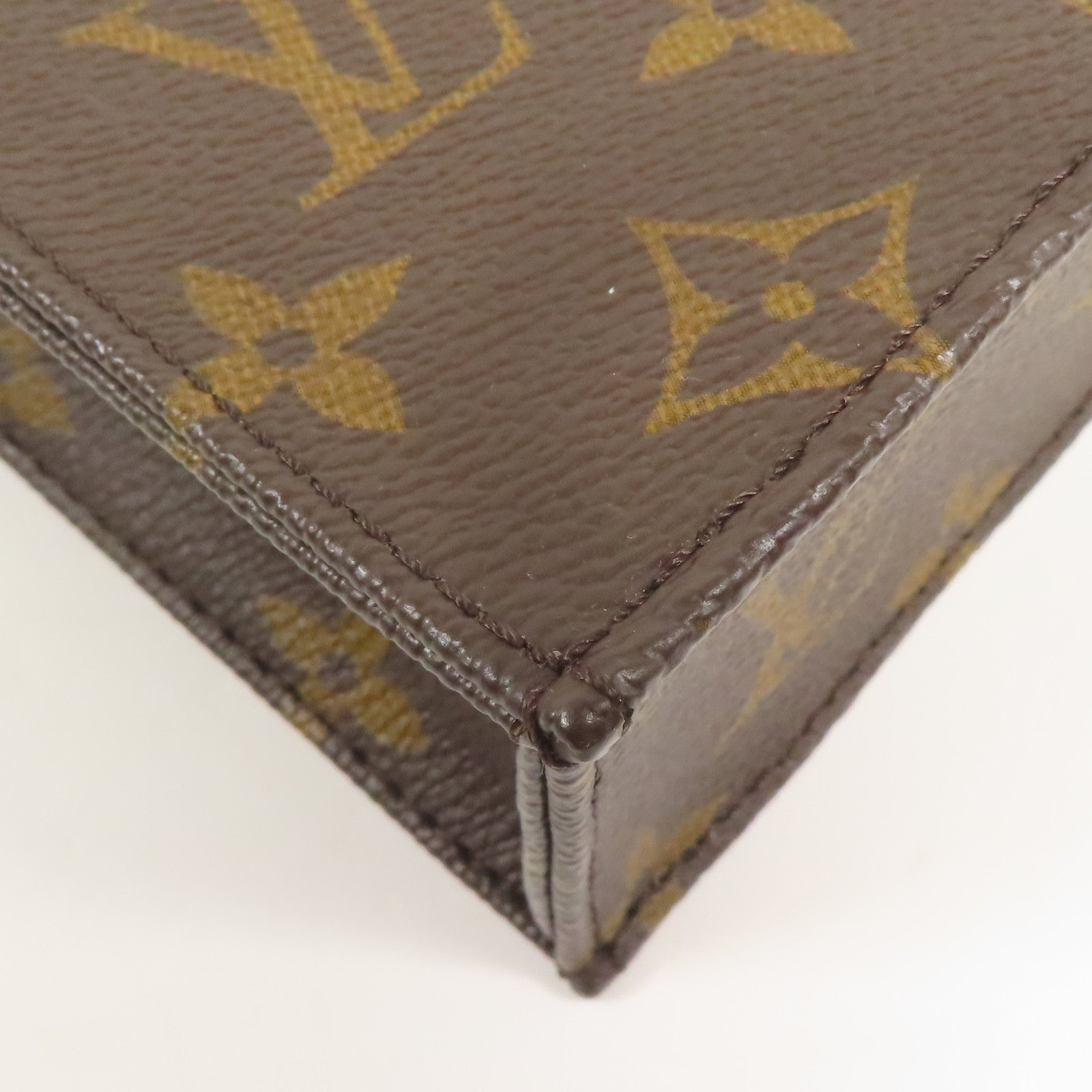 LOUIS VUITTON 【激減優惠】Monogram Petit Sac Plat金扣手挽肩背兩用袋Monogram Petit Sac Plat金扣手挽肩背兩用袋