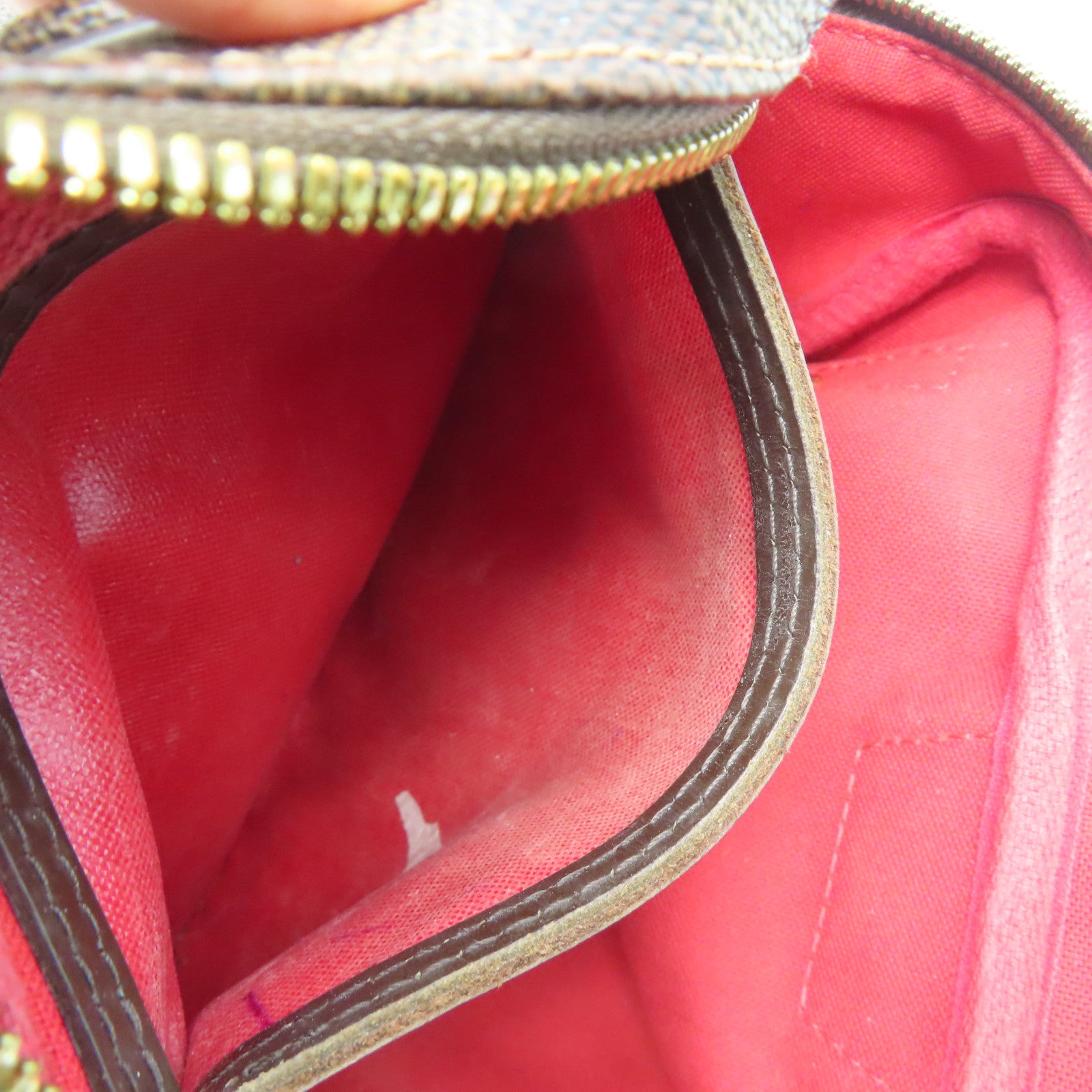 LOUIS VUITTON 【激減優惠】Damier Ebene Belem MM金扣肩背袋啡色