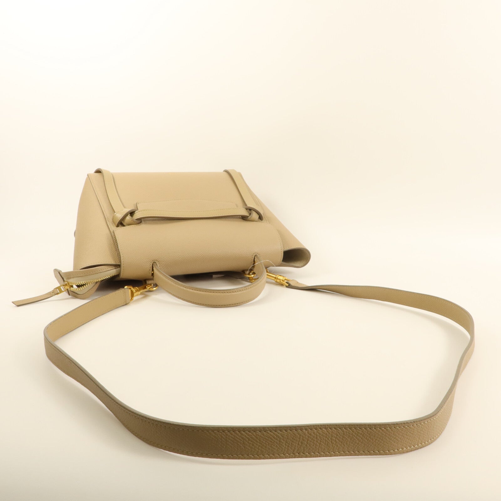 CELINE 牛皮皮革Micro Belt Bag手挽肩背兩用袋