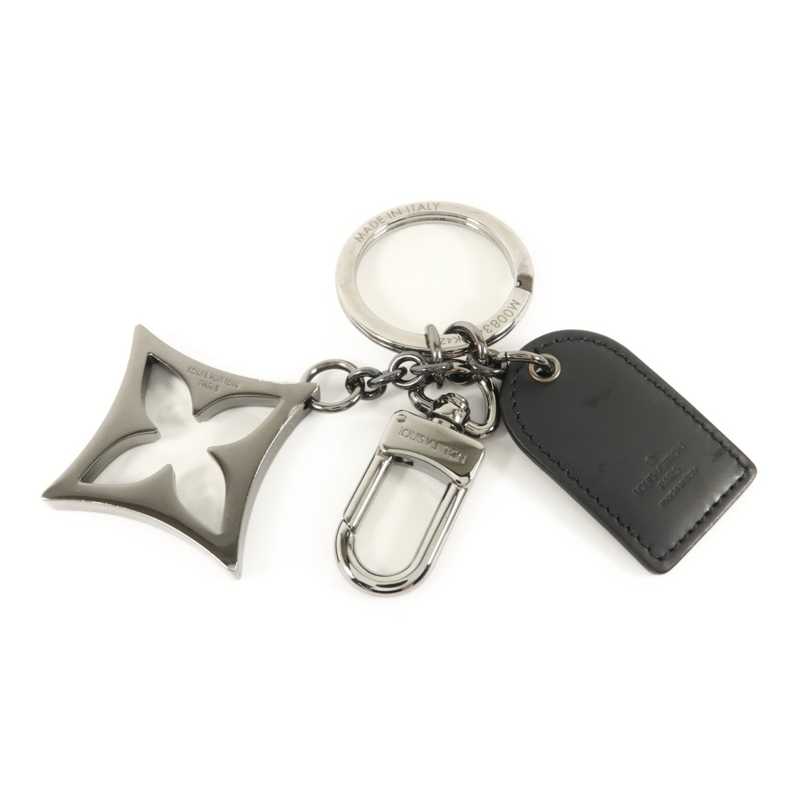 LOUIS VUITTON Monogram Eclipse/金屬Charm掛飾