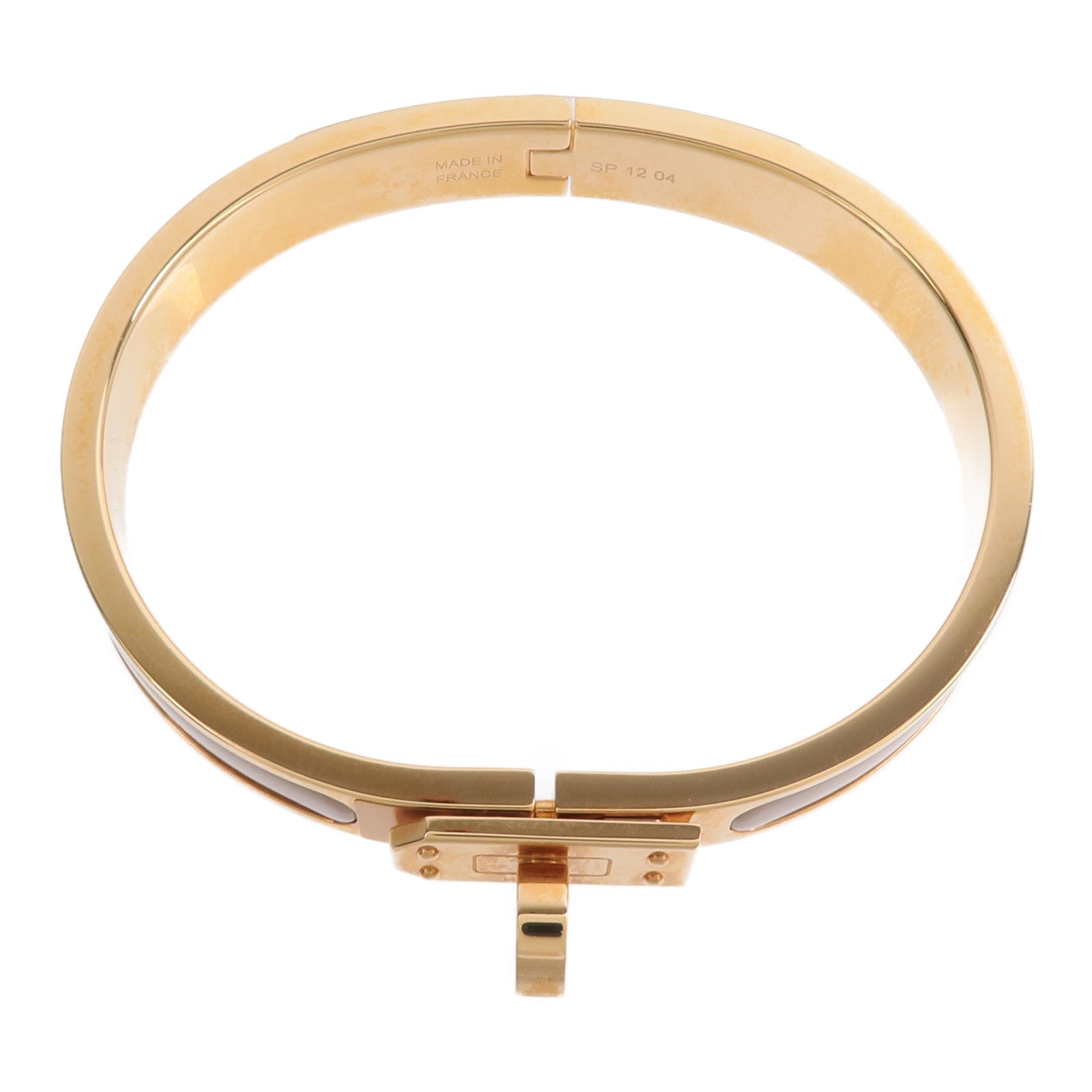 HERMES 金屬/琺瑯Mini Clic Kelly手鐲