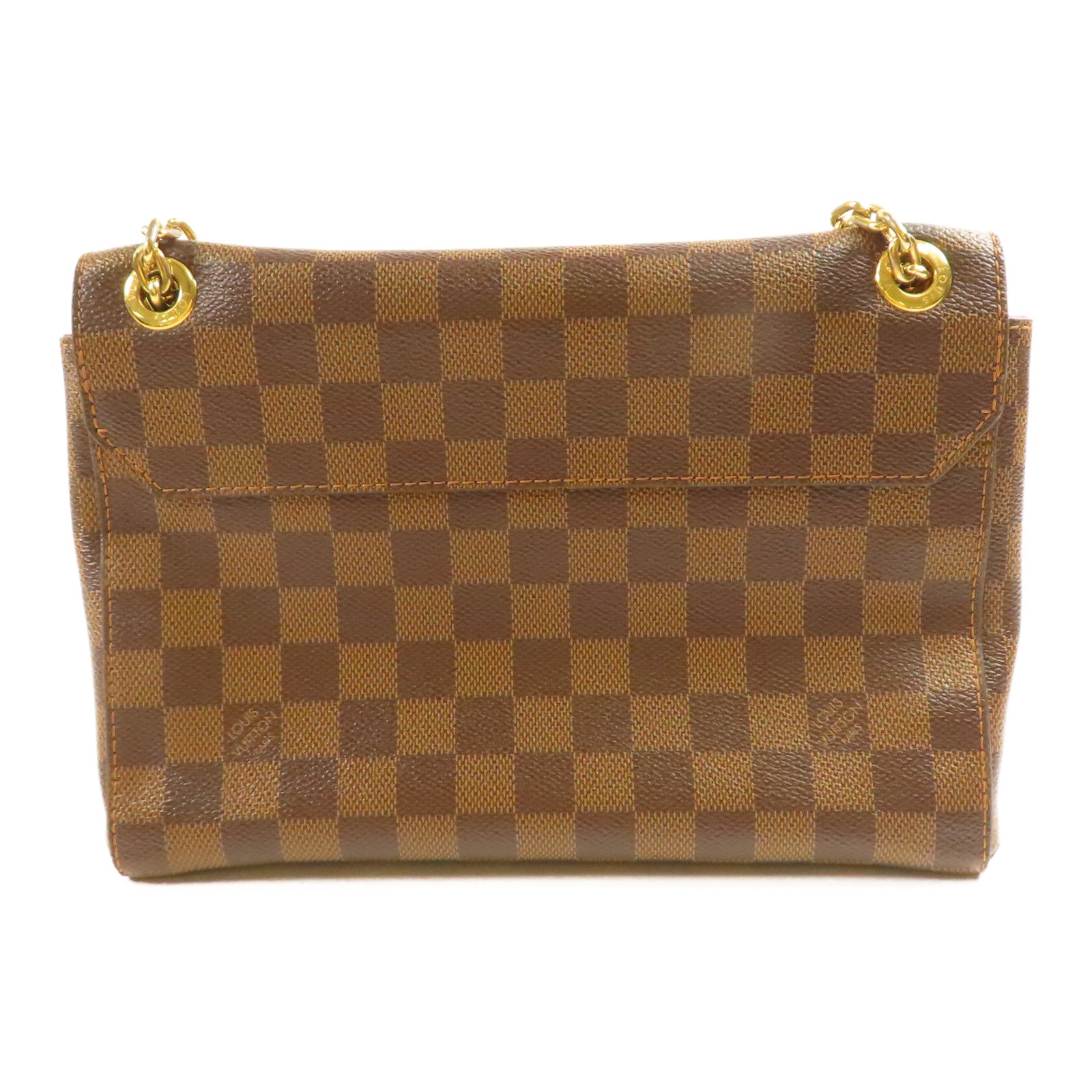 LOUIS VUITTON Damier Vavin PM金扣鏈帶肩背袋