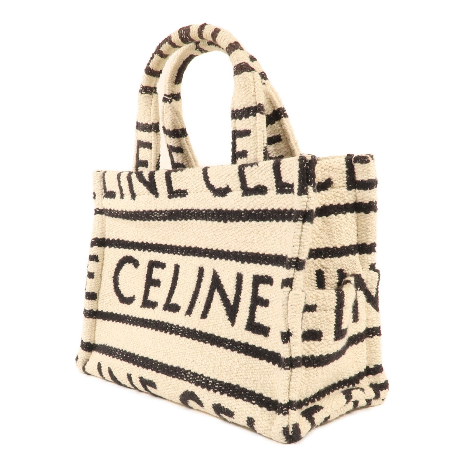CELINE 帆布Tote Bag金扣手挽肩背兩用袋
