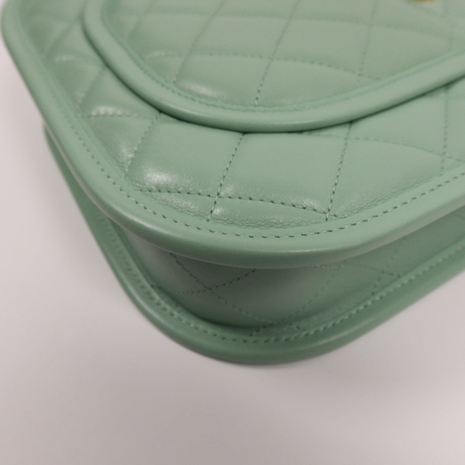 CHANEL 牛皮皮革Shoulder Bag金扣手挽肩背兩用袋