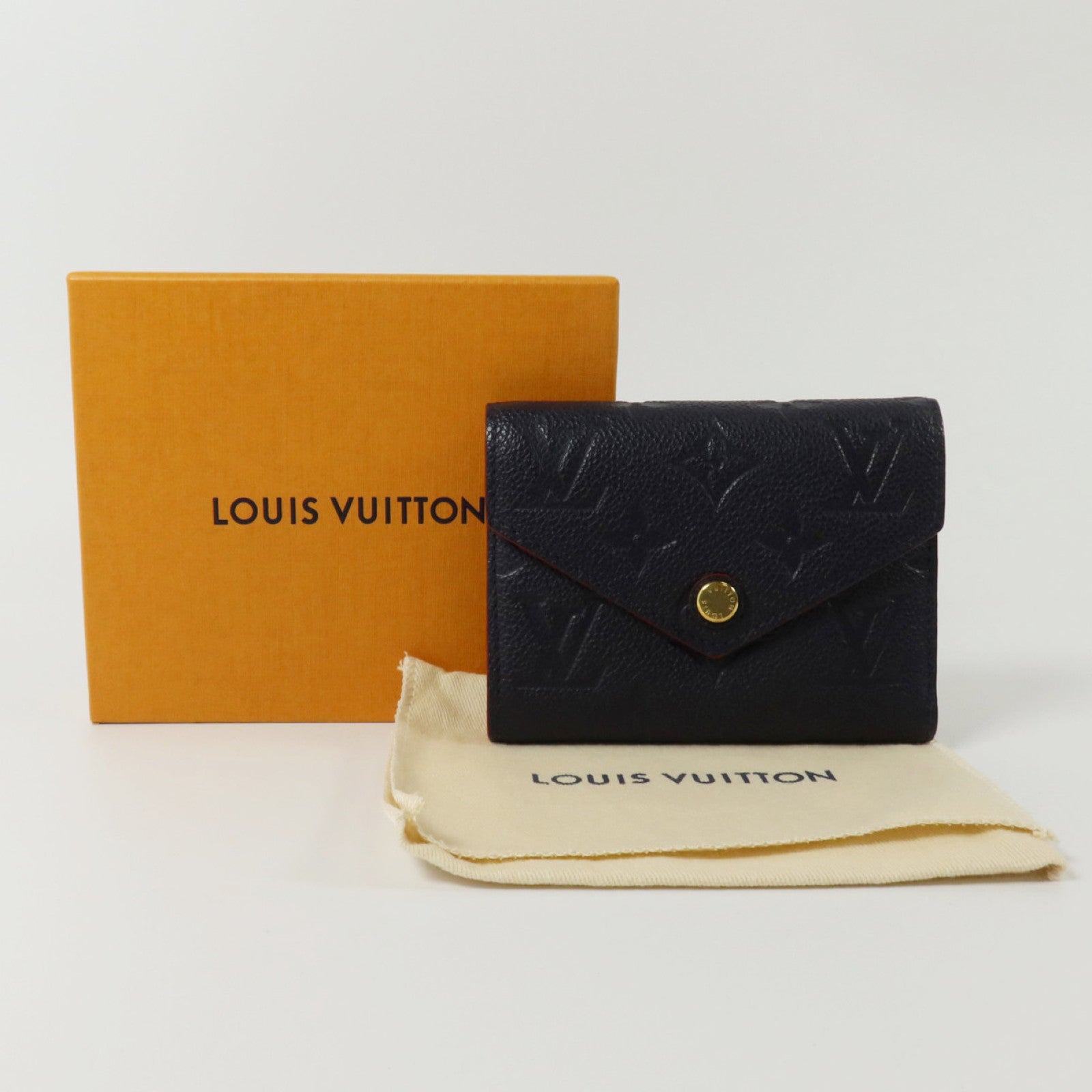 LOUIS VUITTON Monogram Empreinte Victorine金扣錢包