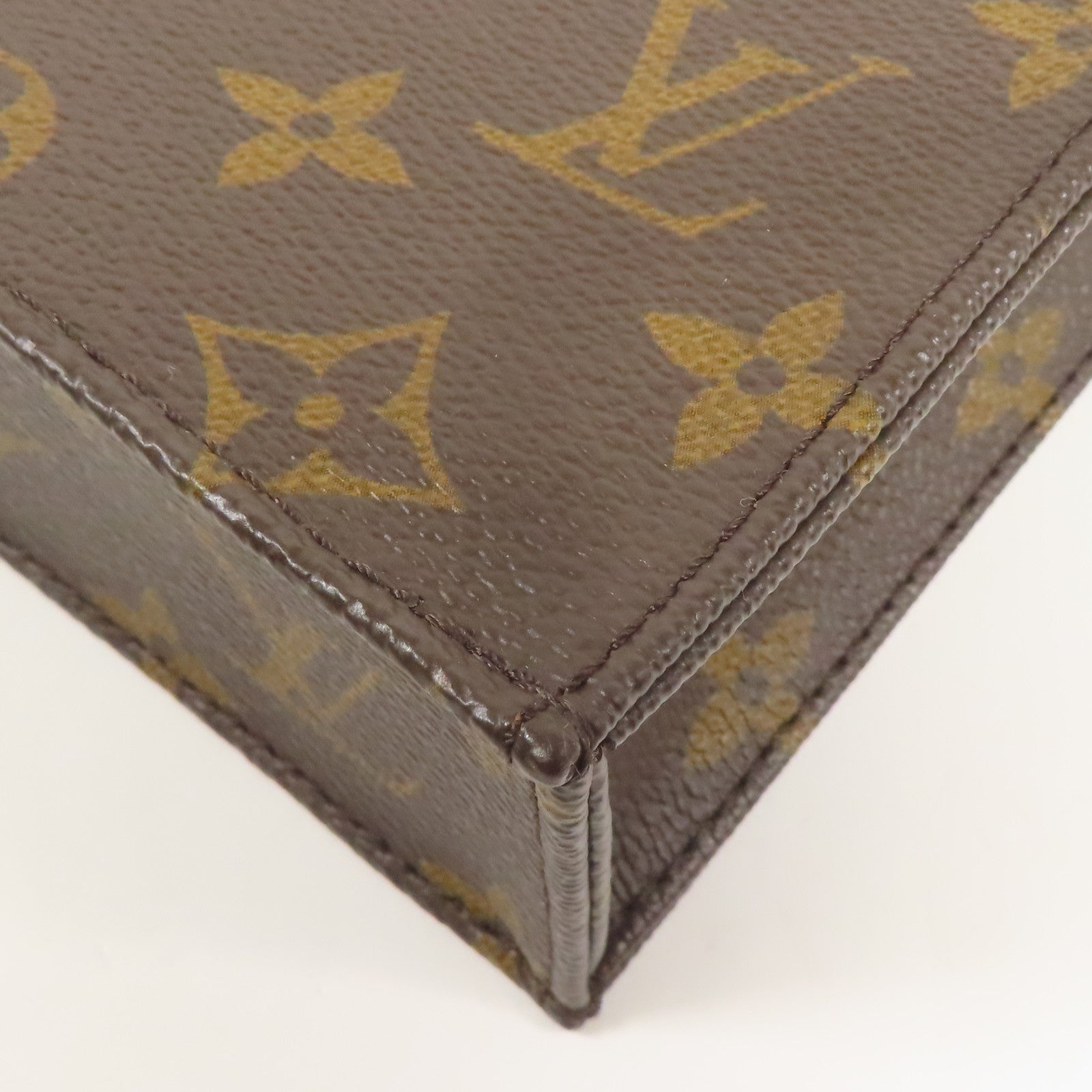 LOUIS VUITTON 【激減優惠】Monogram Petit Sac Plat金扣手挽肩背兩用袋Monogram Petit Sac Plat金扣手挽肩背兩用袋