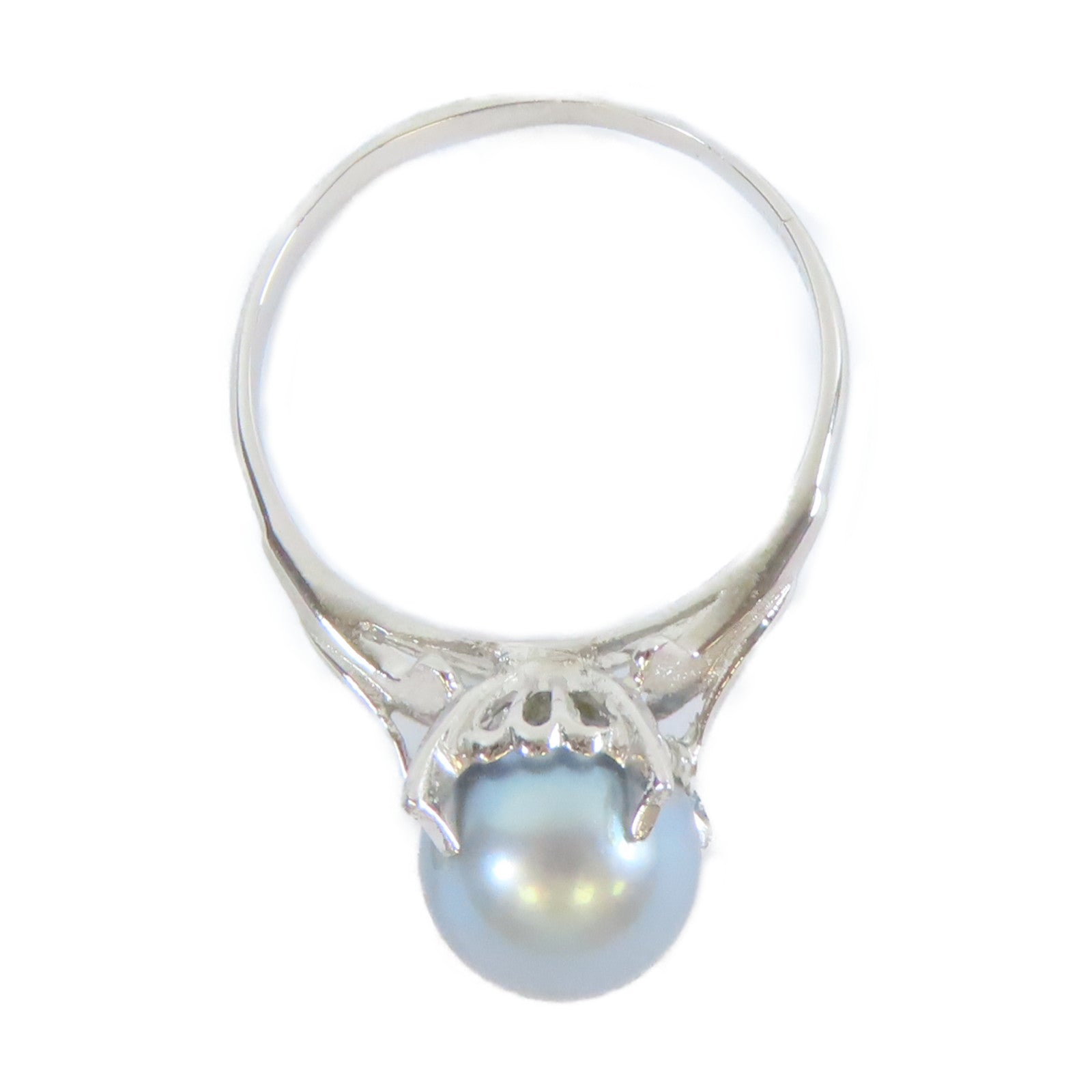 JEWELRY 【激減優惠】14K白金Pearl Ring2.6g珍珠戒指US#7