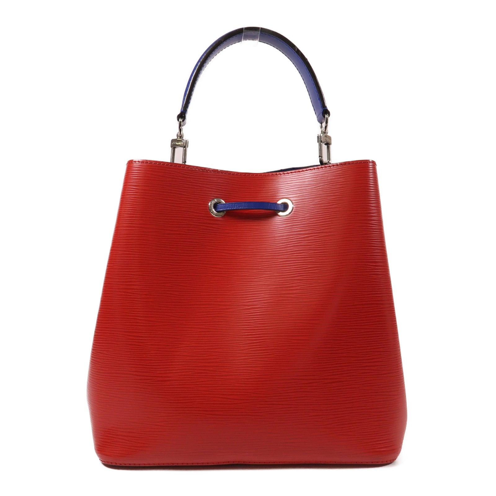 LOUIS VUITTON Epi NeoNoe MM銀扣手挽肩背兩用袋紅色藍色