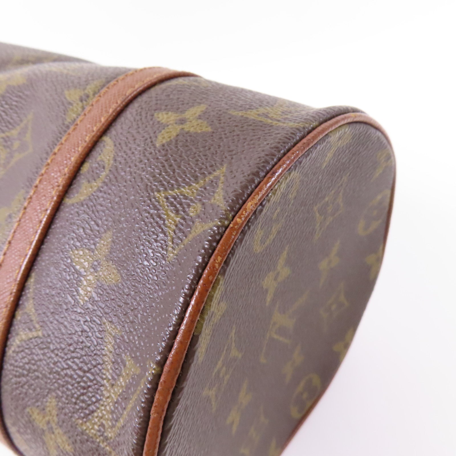 LOUIS VUITTON Monogram Papillon金扣手挽袋