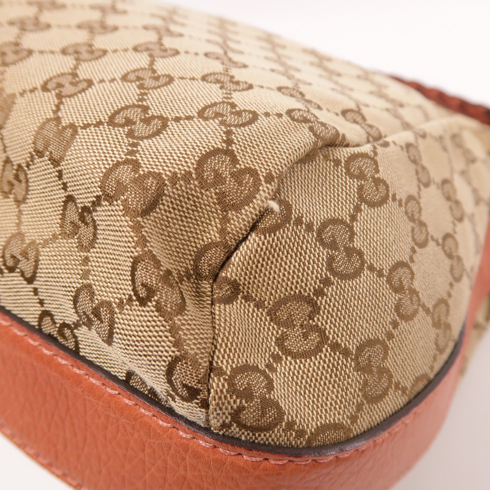 GUCCI 帆布Shoulder Bag銀扣肩背袋