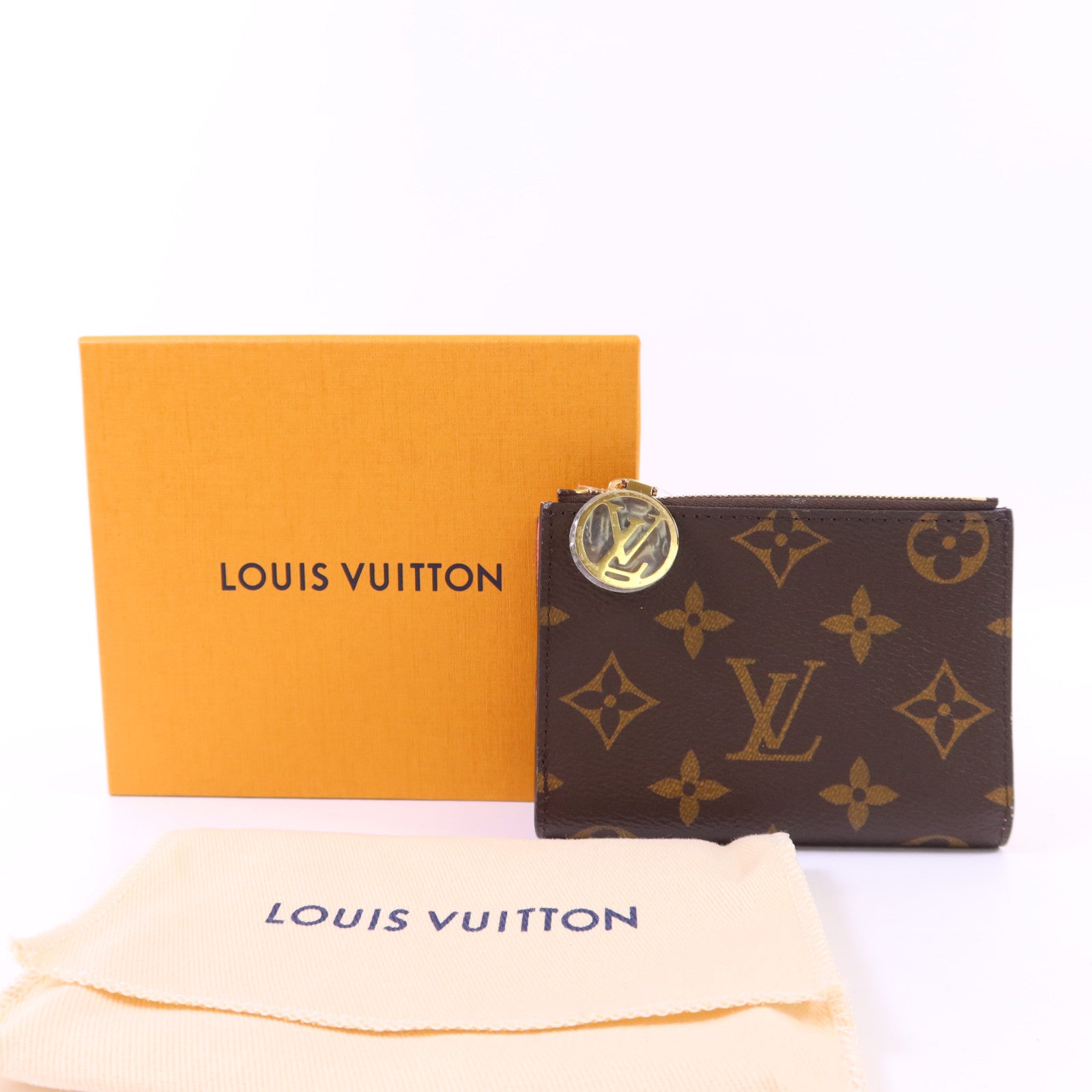 LOUIS VUITTON Monogram Lisa Wallet金扣錢包