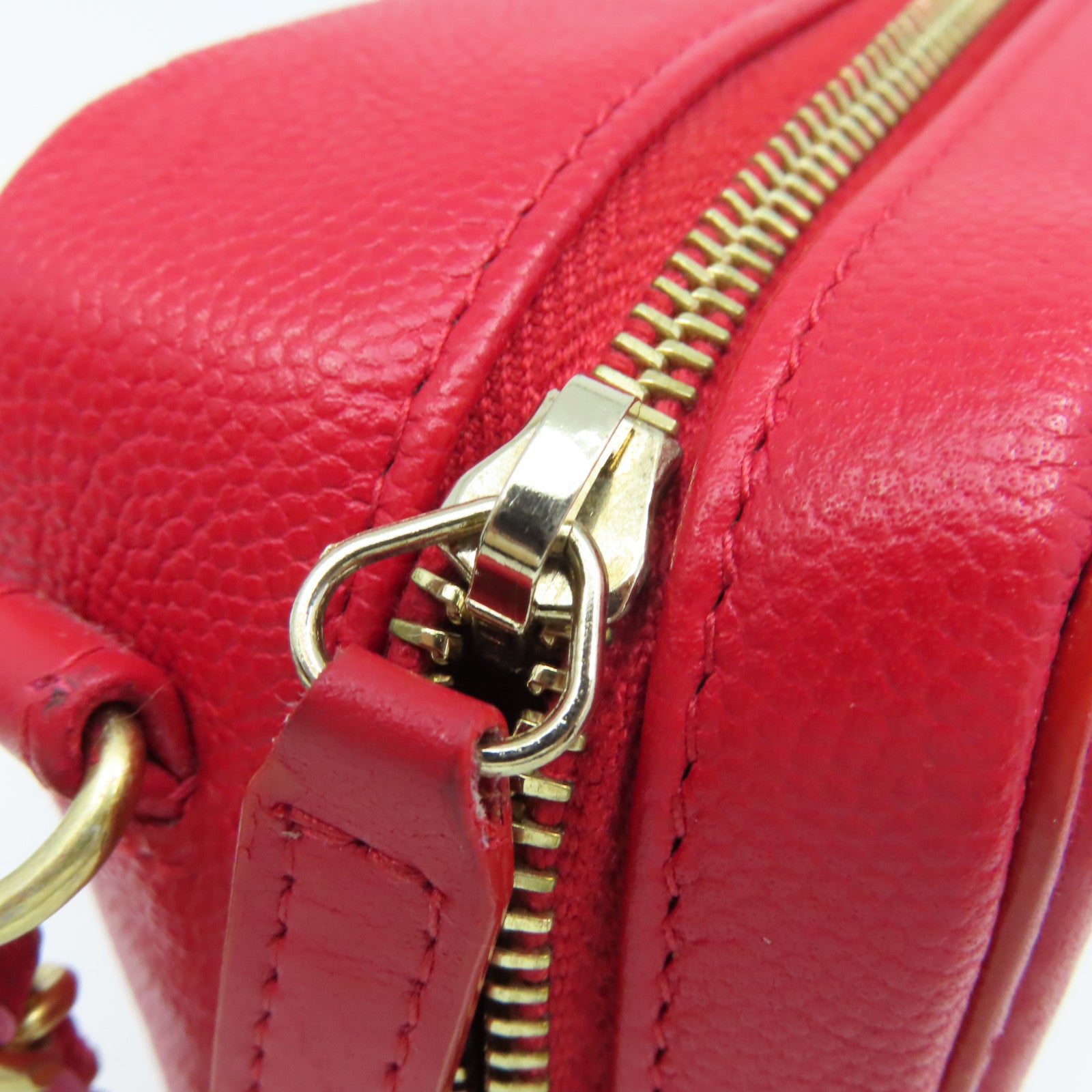 CHANEL 【激減優惠】菱格Caviar皮革Chain Shoulder Bag金扣鏈帶肩背袋紅色