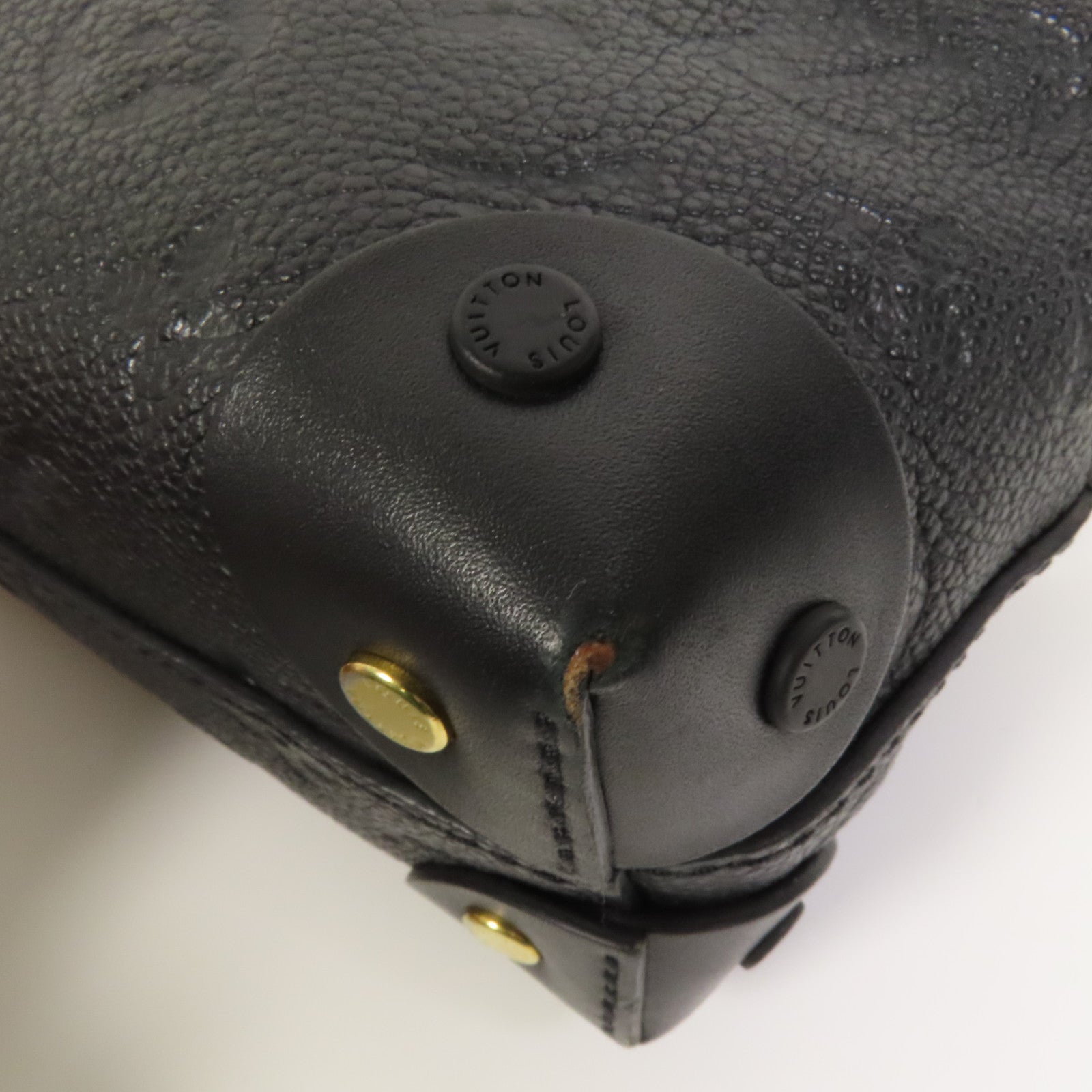 LOUIS VUITTON Monogram Empreinte Petite金扣手挽肩背兩用袋