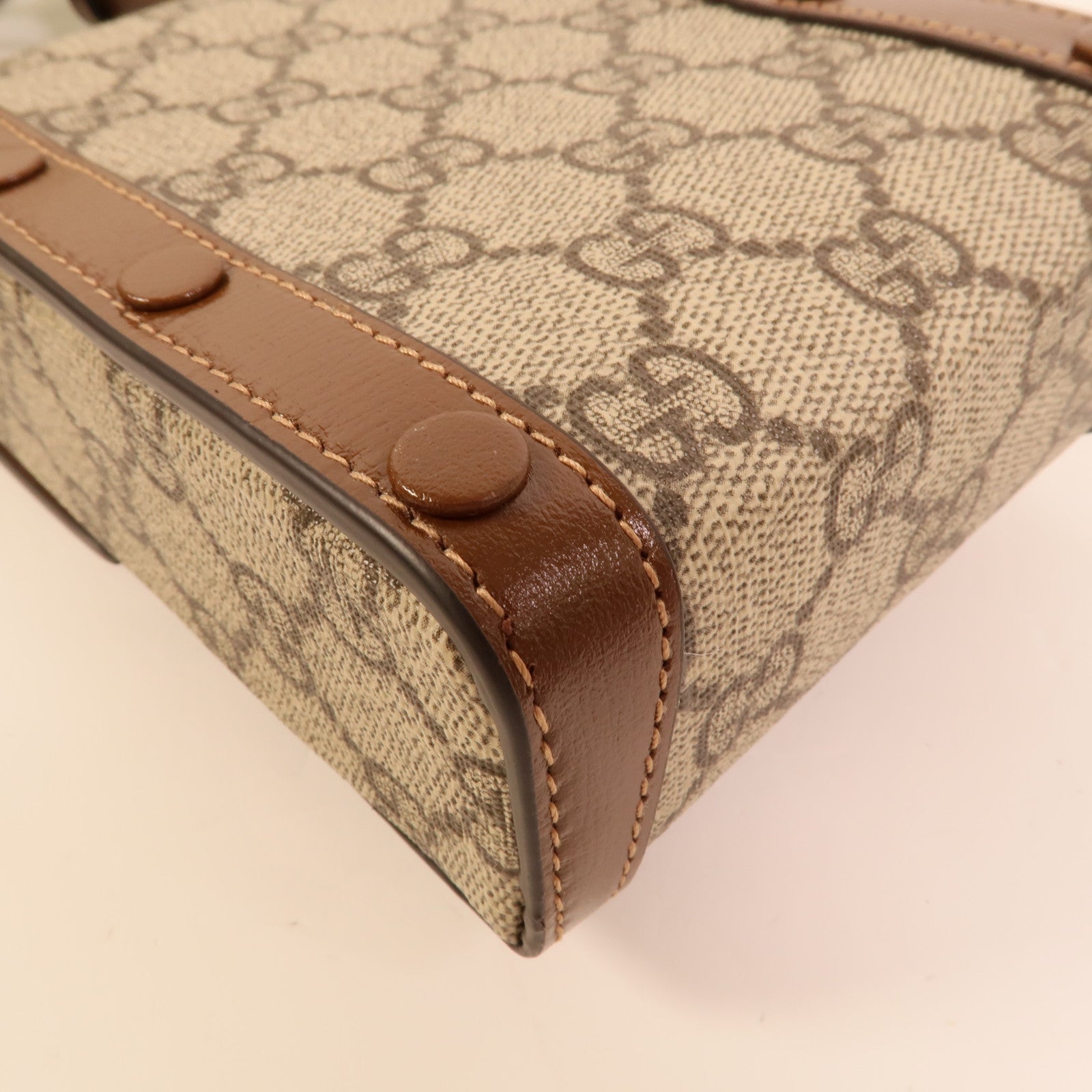GUCCI 塗層帆布Horsebit 1955 Mini肩背袋