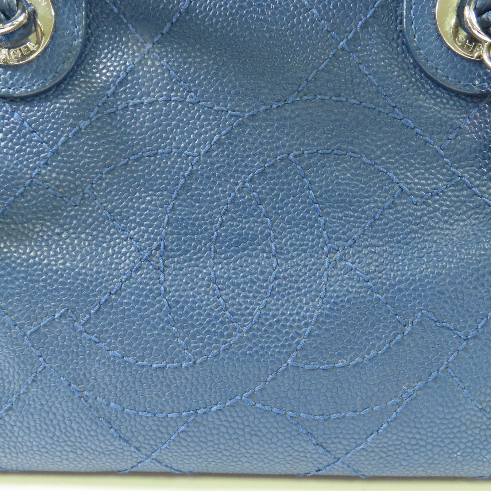 CHANEL 【激減優惠】牛皮皮革2 Way Shoulder銀扣鏈帶手挽肩背兩用袋