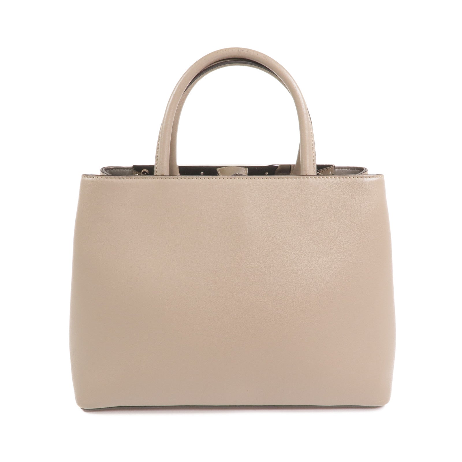 FENDI 牛皮皮革2 Jours Bag Small銀扣手挽肩背兩用袋