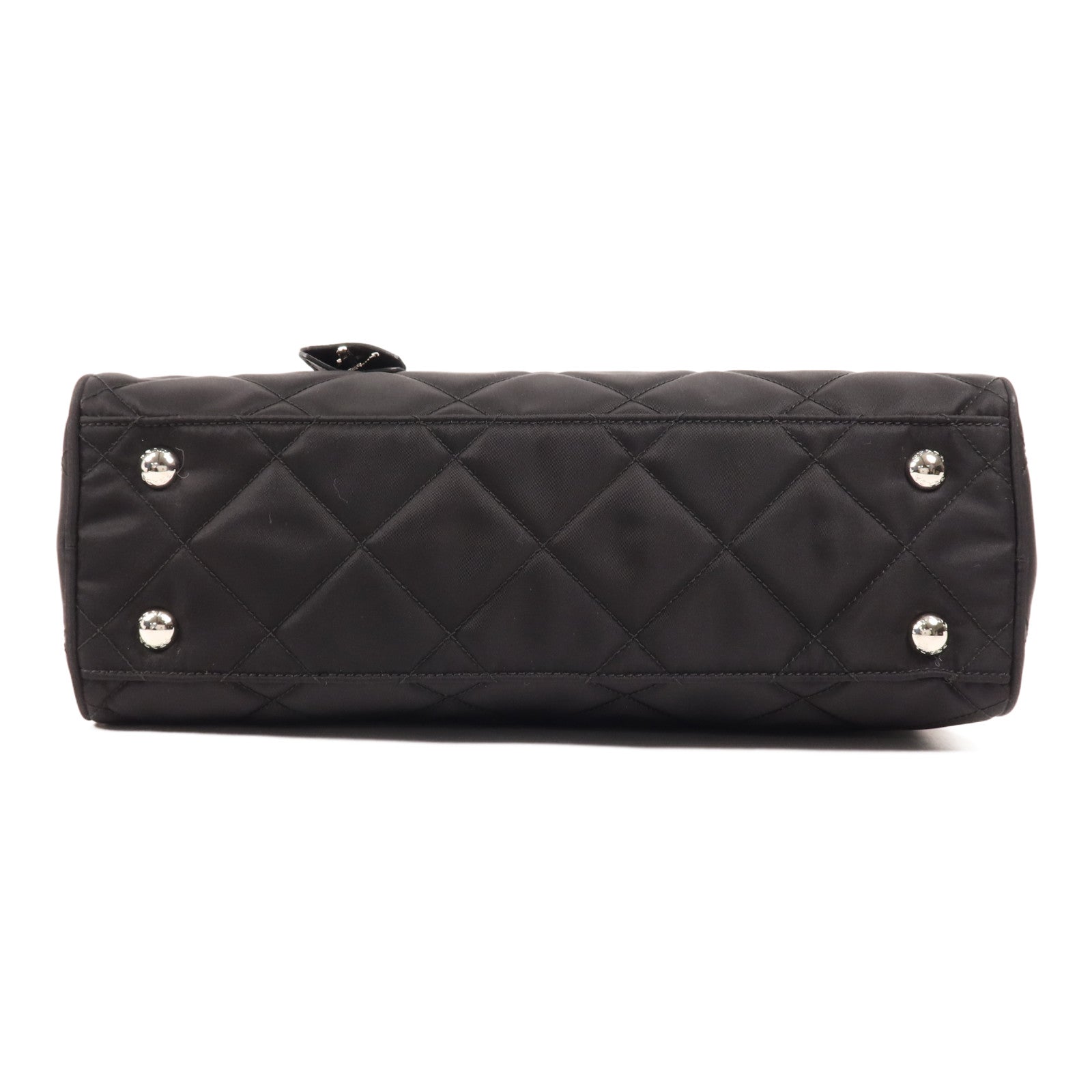 PRADA 尼龍Shoulder Bag銀扣鏈帶肩背袋