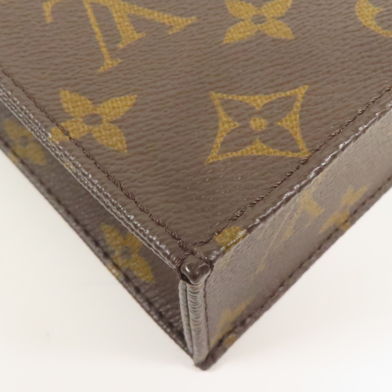 LOUIS VUITTON 【激減優惠】Monogram Petit Sac Plat金扣手挽肩背兩用袋Monogram Petit Sac Plat金扣手挽肩背兩用袋