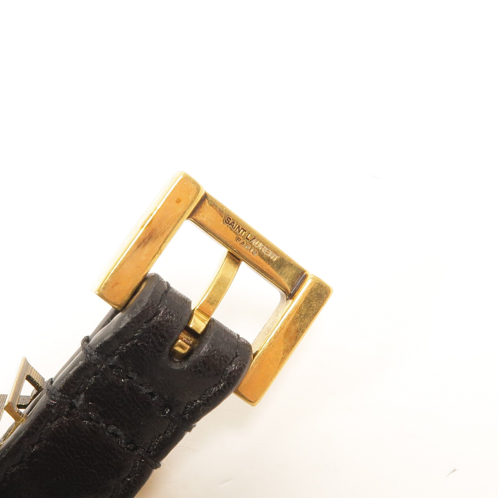 SAINT LAURENT 牛皮皮革Cassandre Extra Thin Belt皮帶